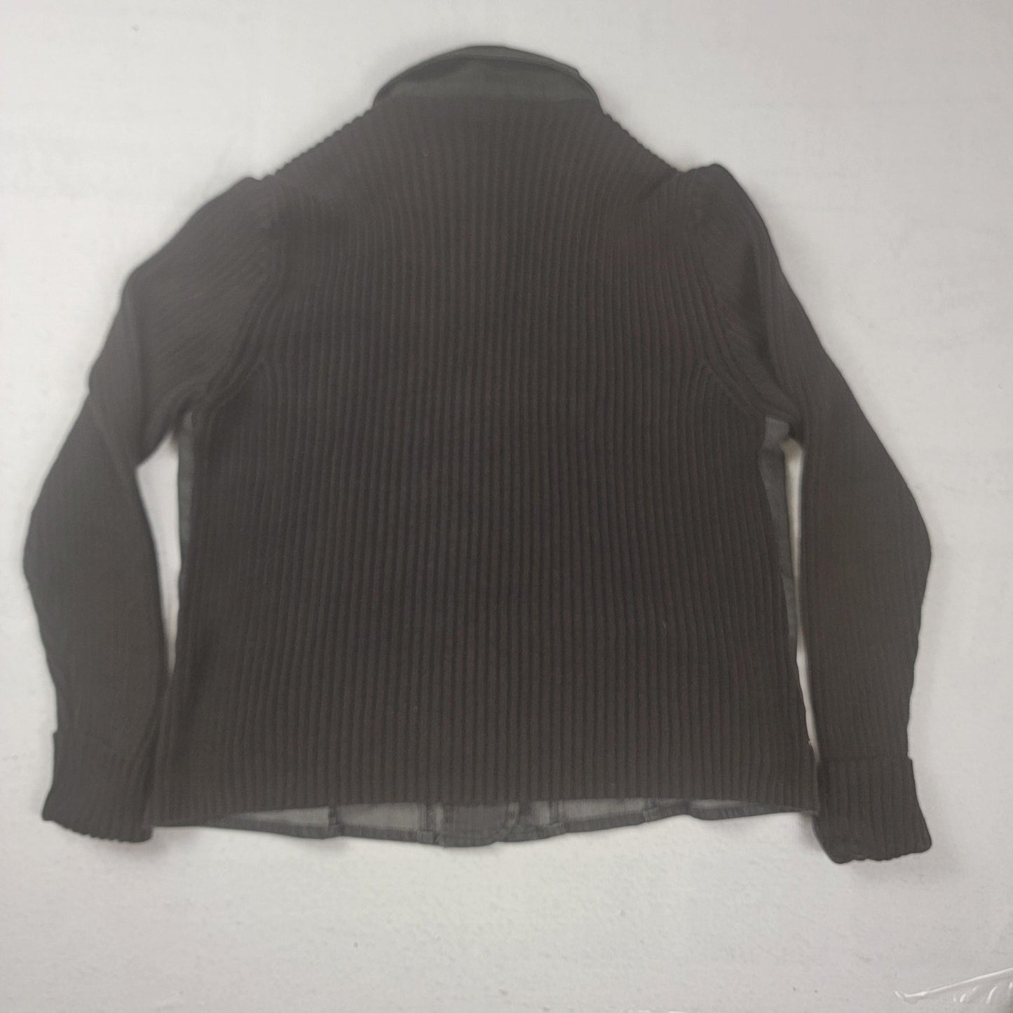 Covington Jacket Womens Medium Button Front Knit Sleeves Casual