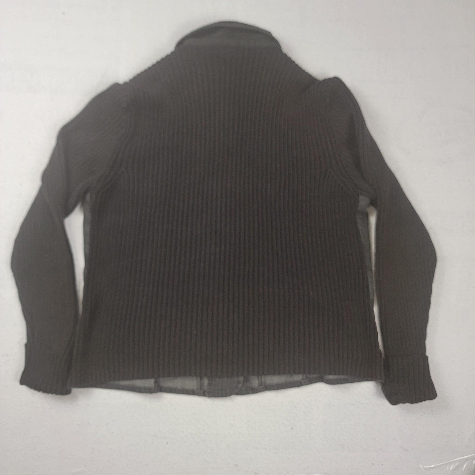 Covington Jacket Womens Medium Button Front Knit Sleeves Casual