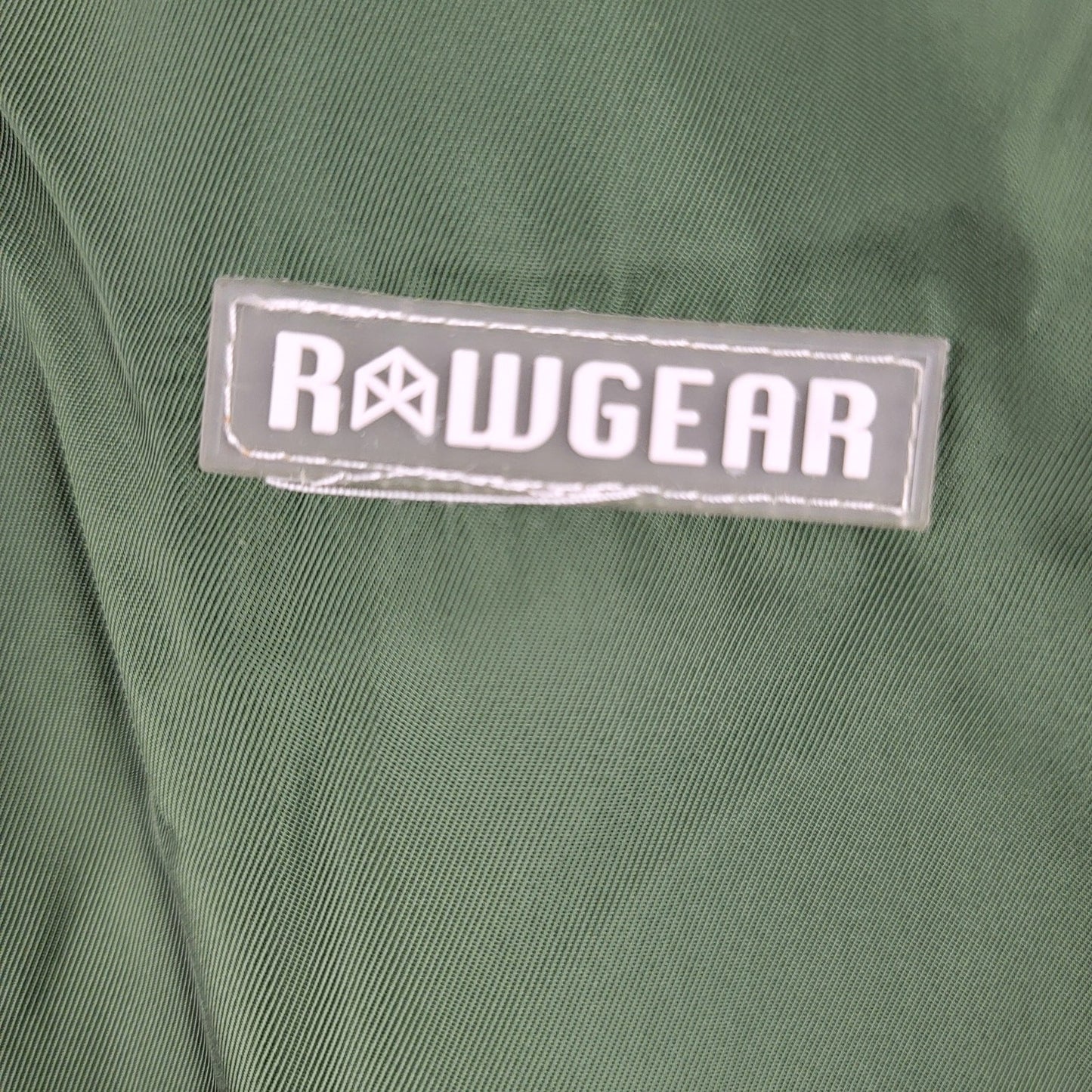 RAWGEAR Men’s XL Puffer Vest Green Hooded Zip Up Streetwear Sleeveless Jacket2