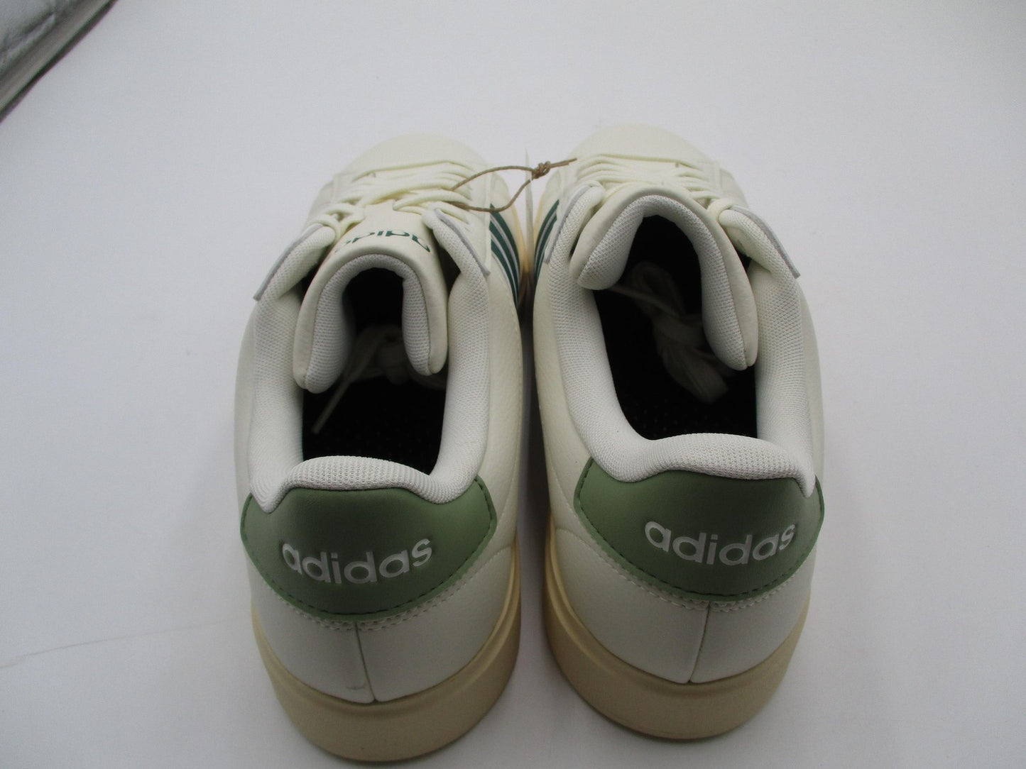 Adidas Grand Court 2.0 Shoes Mens Size 11.5 White Green Sneakers JS17368