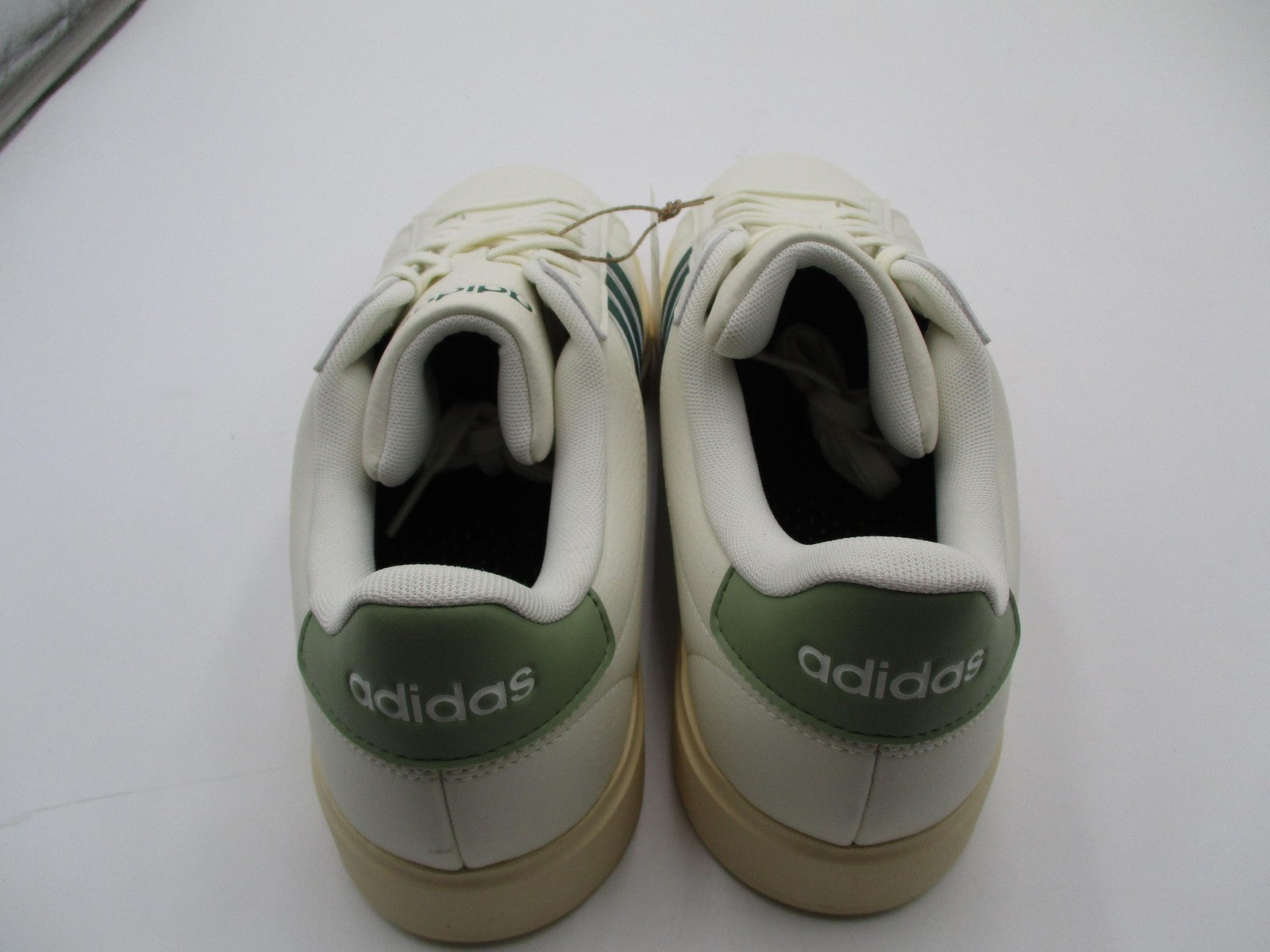 Adidas Grand Court 2.0 Shoes Mens Size 11.5 White Green Sneakers JS17368