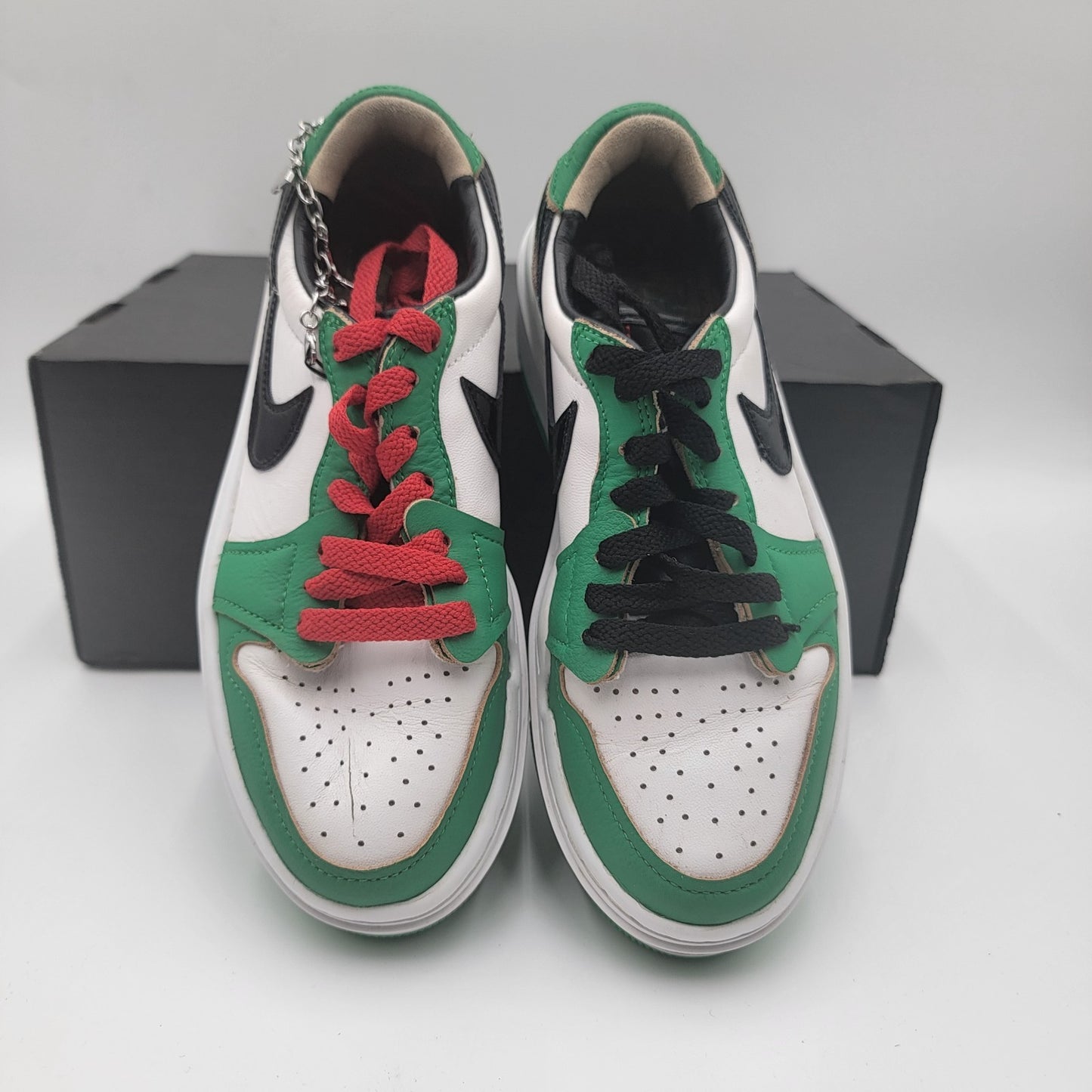 Nike W Air Jordan 1 Elevate Low SE DQ8394301 W Size 6, Green/Black/White