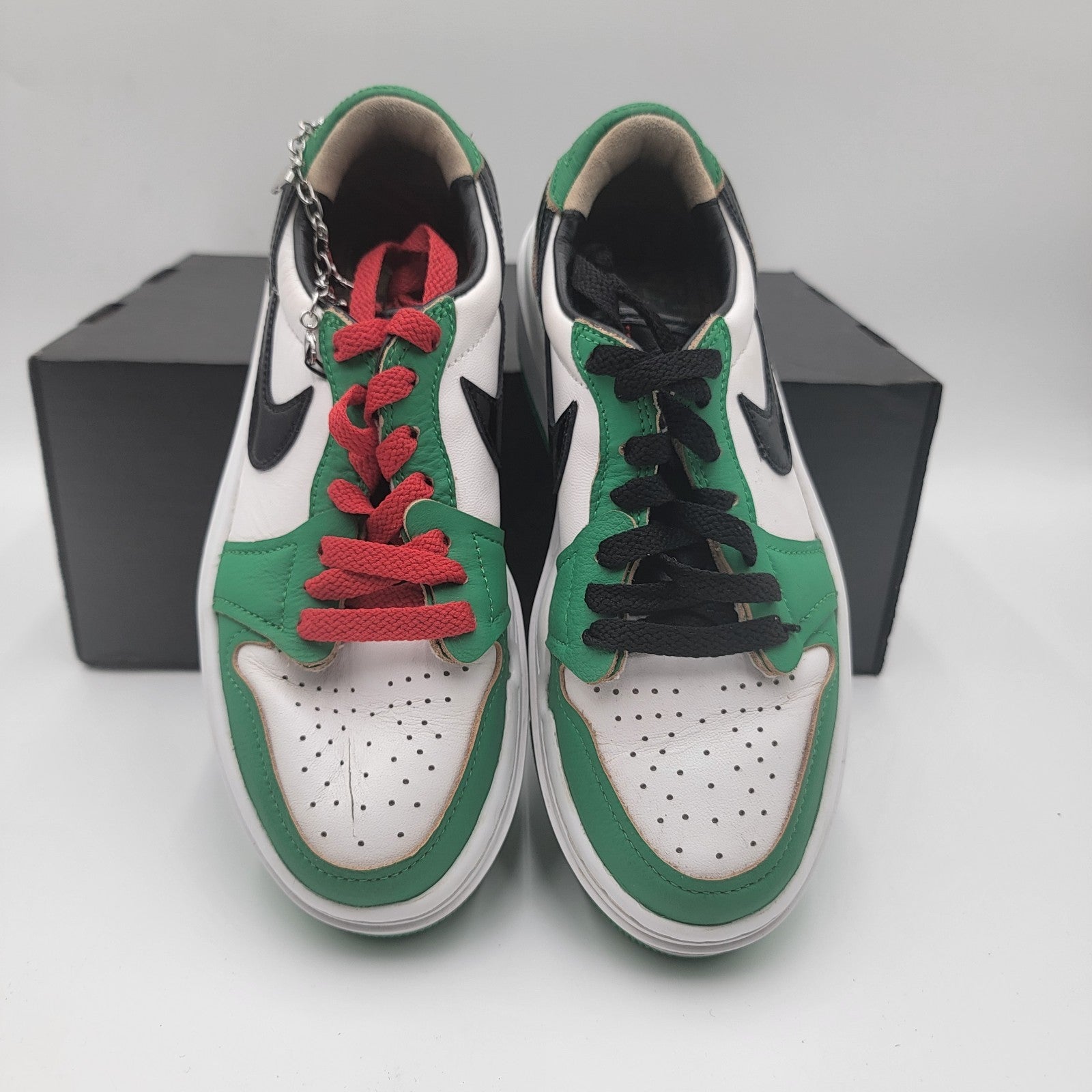 Nike W Air Jordan 1 Elevate Low SE DQ8394301 W Size 6, Green/Black/White
