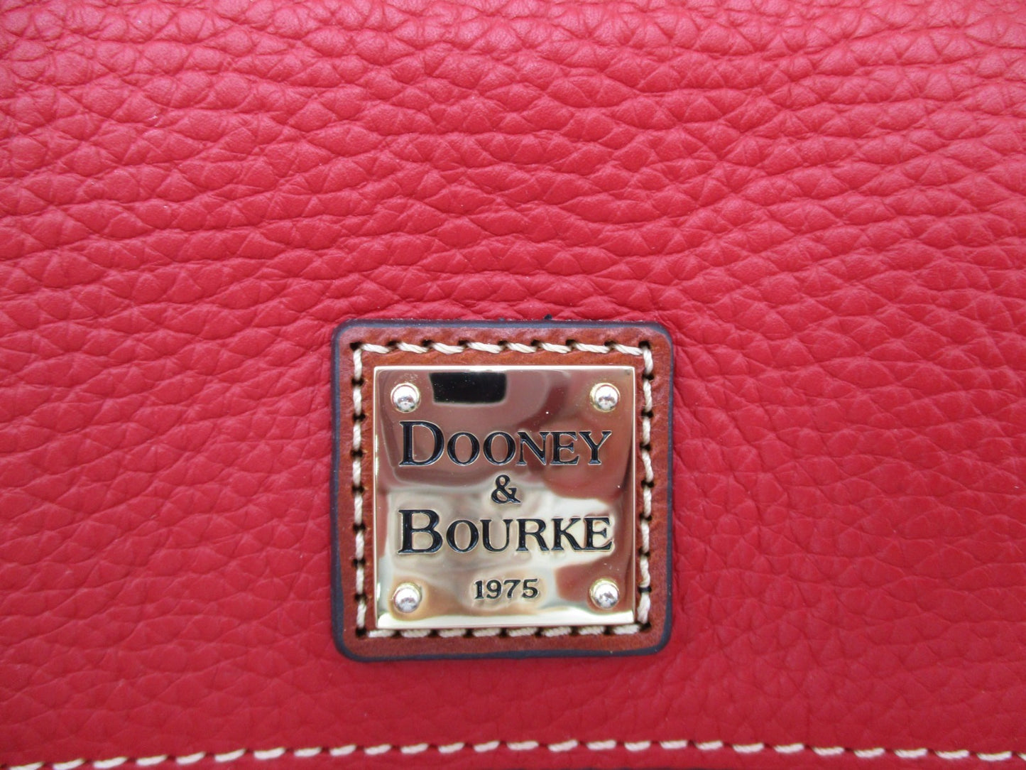 Dooney & Bourke Pebble Leather Crossbody Bag Red with Strap – Preowned Excellent1