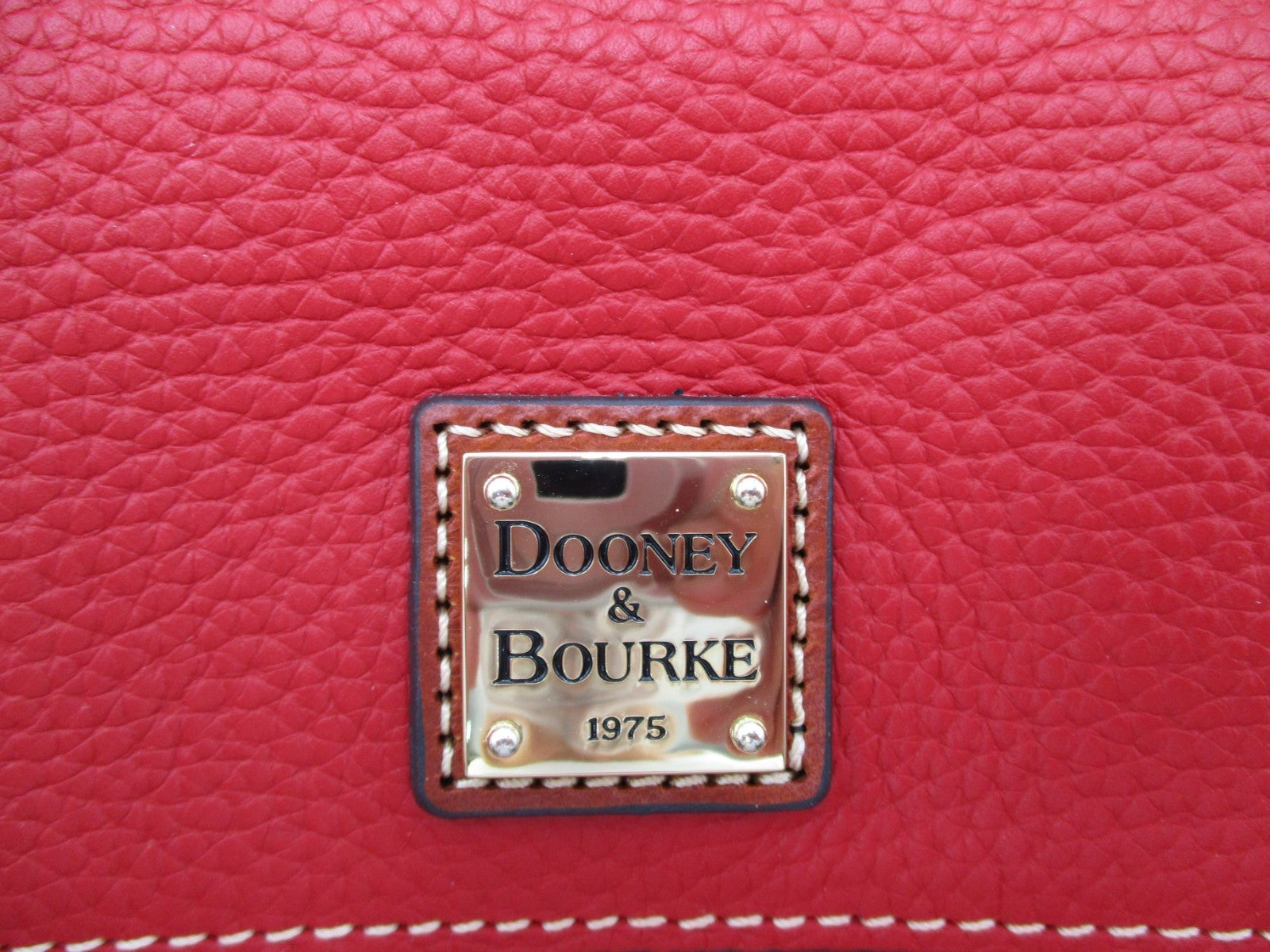 Dooney & Bourke Pebble Leather Crossbody Bag Red with Strap – Preowned Excellent1