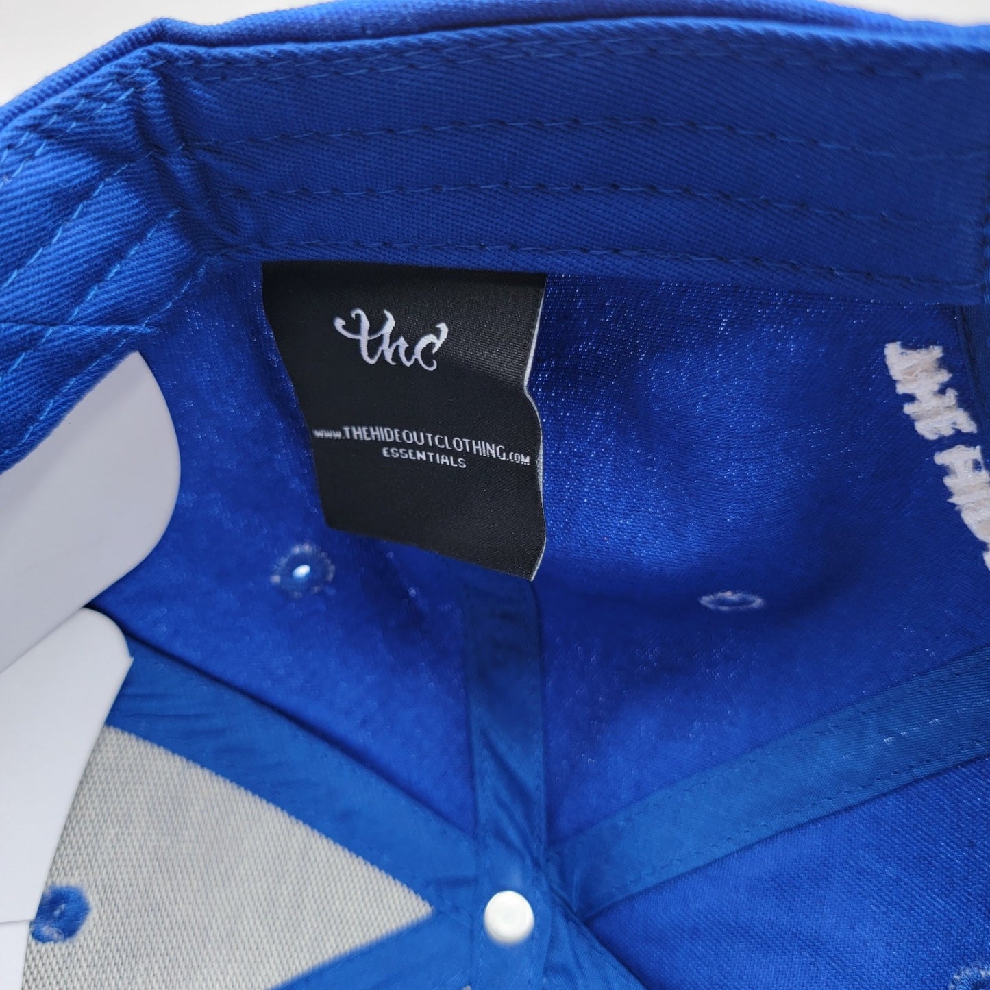The Hideout Clothing Company Dripping Essentials Dad Cap Blue Strapback4