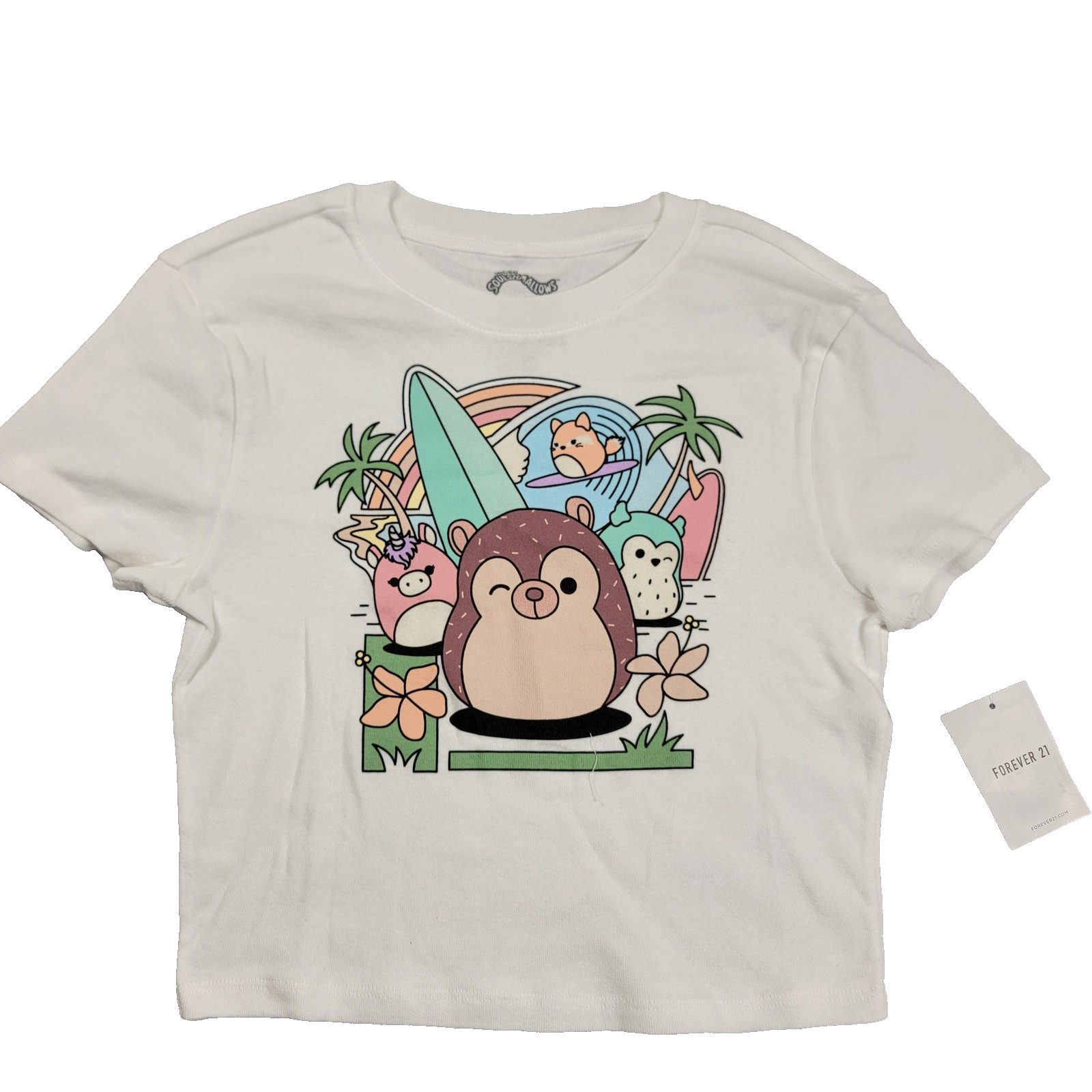 Keroppi+Squishmallows+Sugar Babies+Yosemite 4 Pack Tshirts Women's Lg