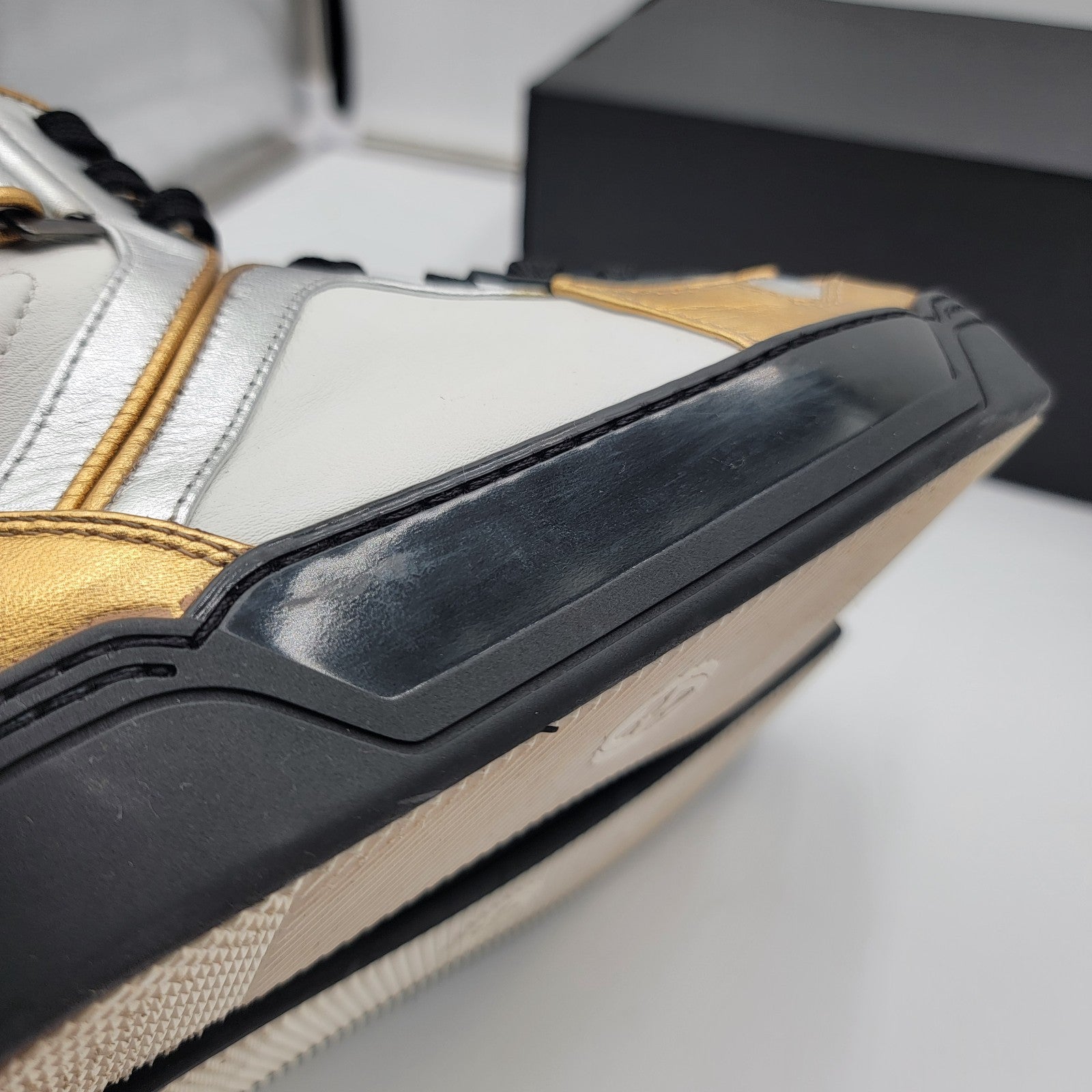 Gucci (388015) Interlocked GG Tri colored High Top Sneakers. Euro35/U.S5W 37311