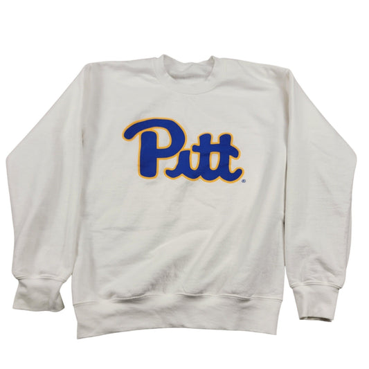Vintage Pittsburgh Panthers Sweatshirt White Longsleeved Sz M
