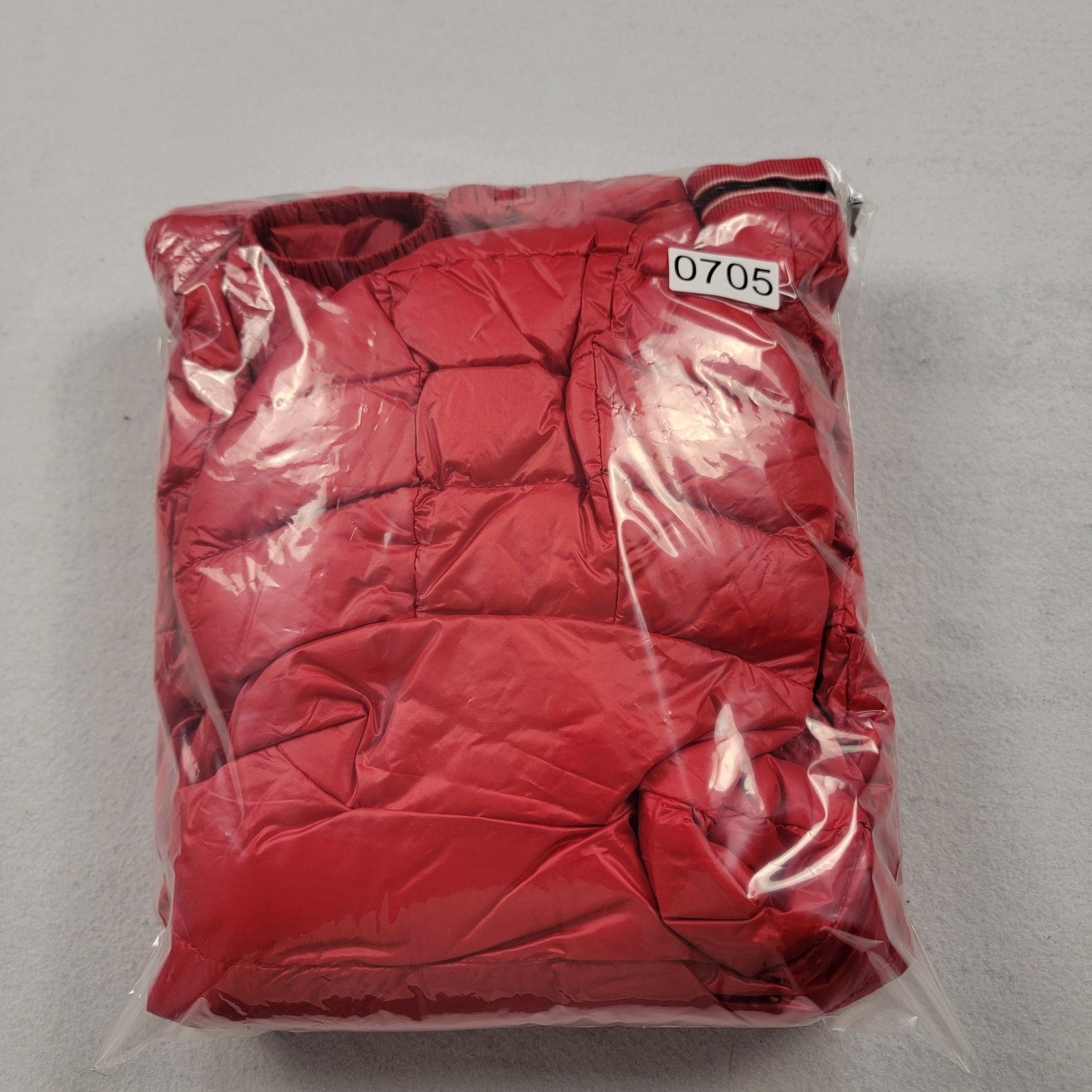 Moncler Kids Eliot Giubbotto Red Down Puffer Jacket Size 8