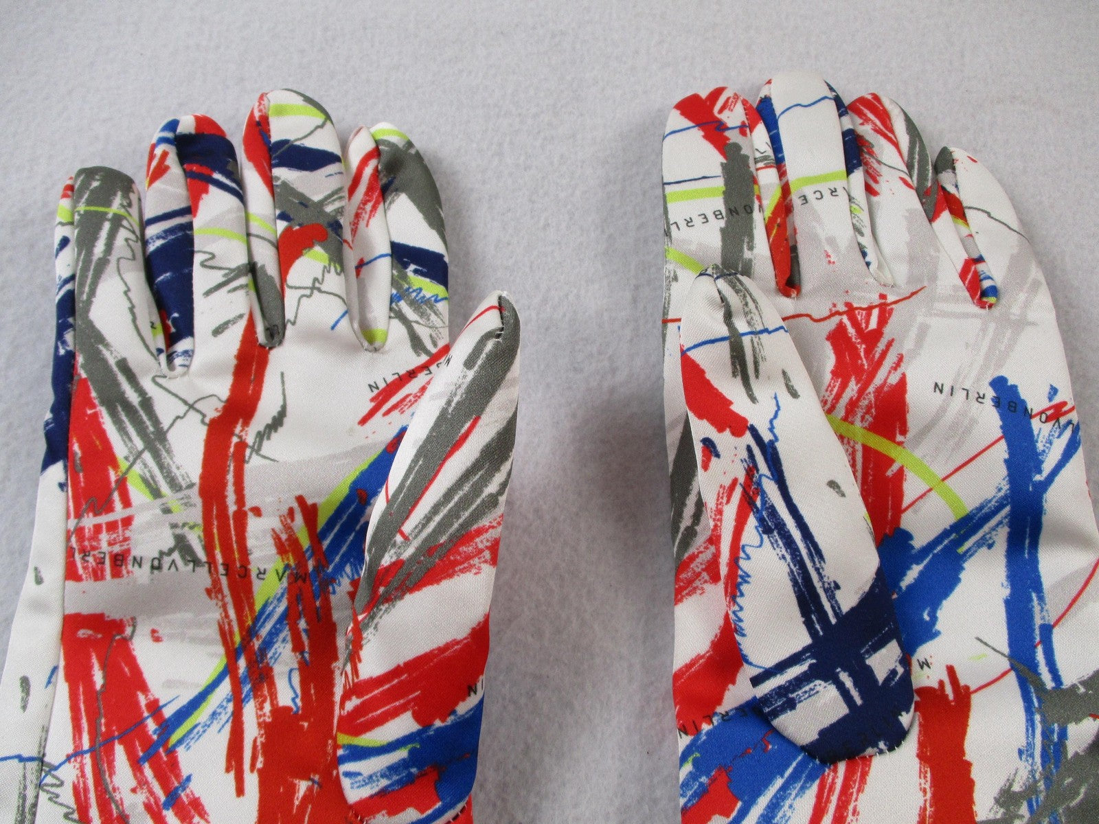 Marcell Von Berlin Gloves Womens One Size Multicolor Satin Long Opera Party4