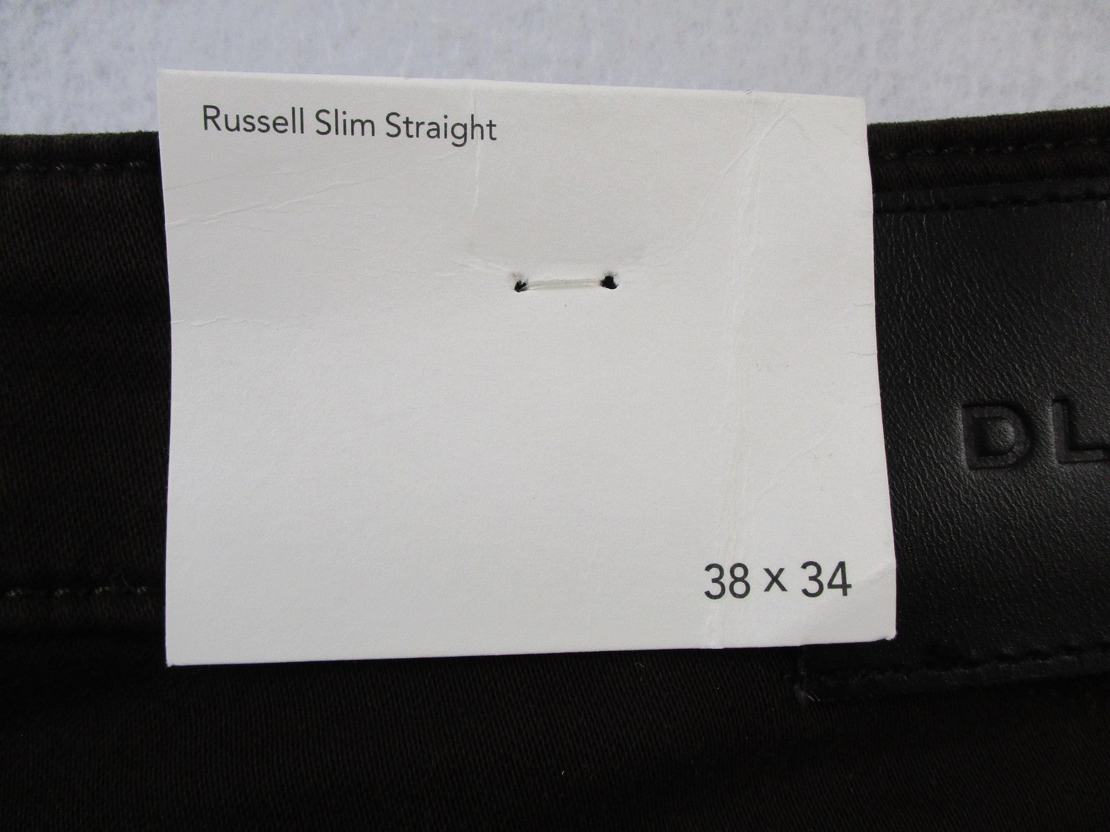 DL1961 Jeans Mens 38x34 Russell Slim Straight DL Ultimate Knit Tobacco 14476