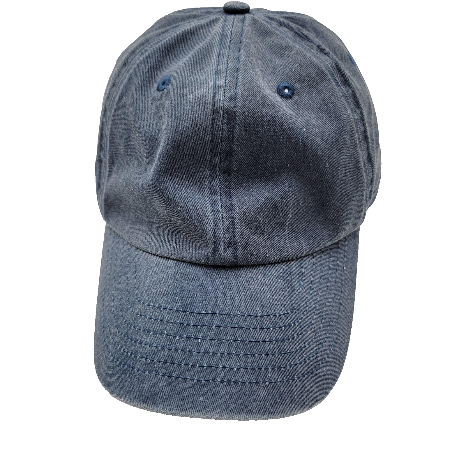 UpWest Hat Cap Strap Back Blue Denim Embroidered Mens One Size Casual Classic0