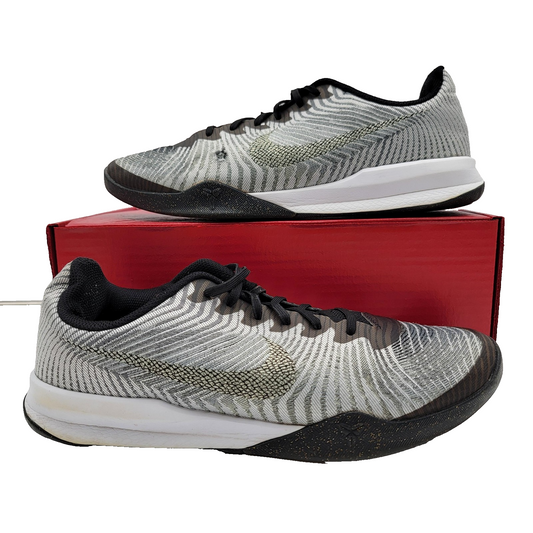 Nike Kobe 11 Elite Low Shoes Men Sz 12 Black Wht Gold 818952005 Basketball
