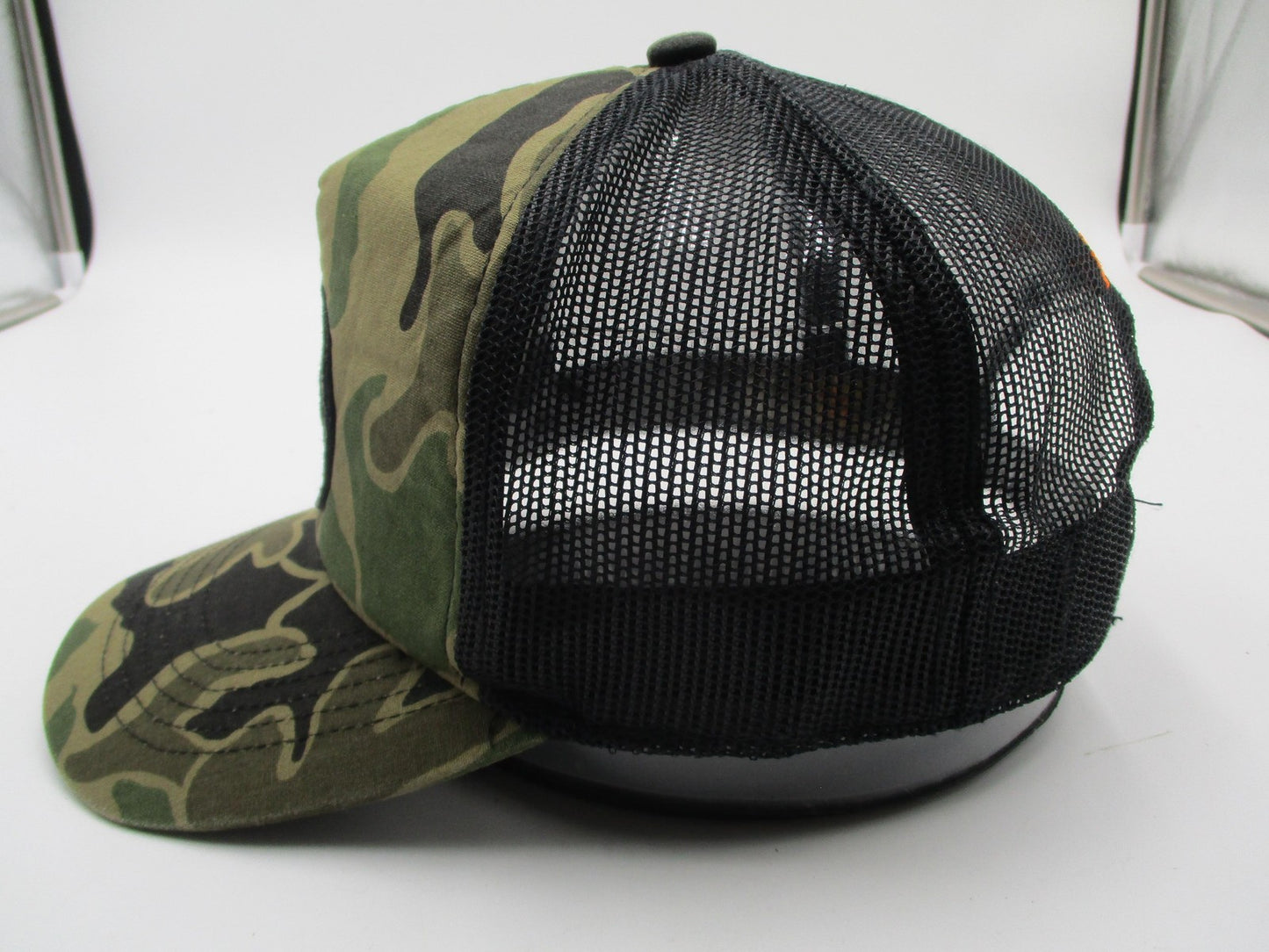 Bass Pro Shops Hat Cap Snap Back One Size Green Camo Trucker Mesh Patch Mens4