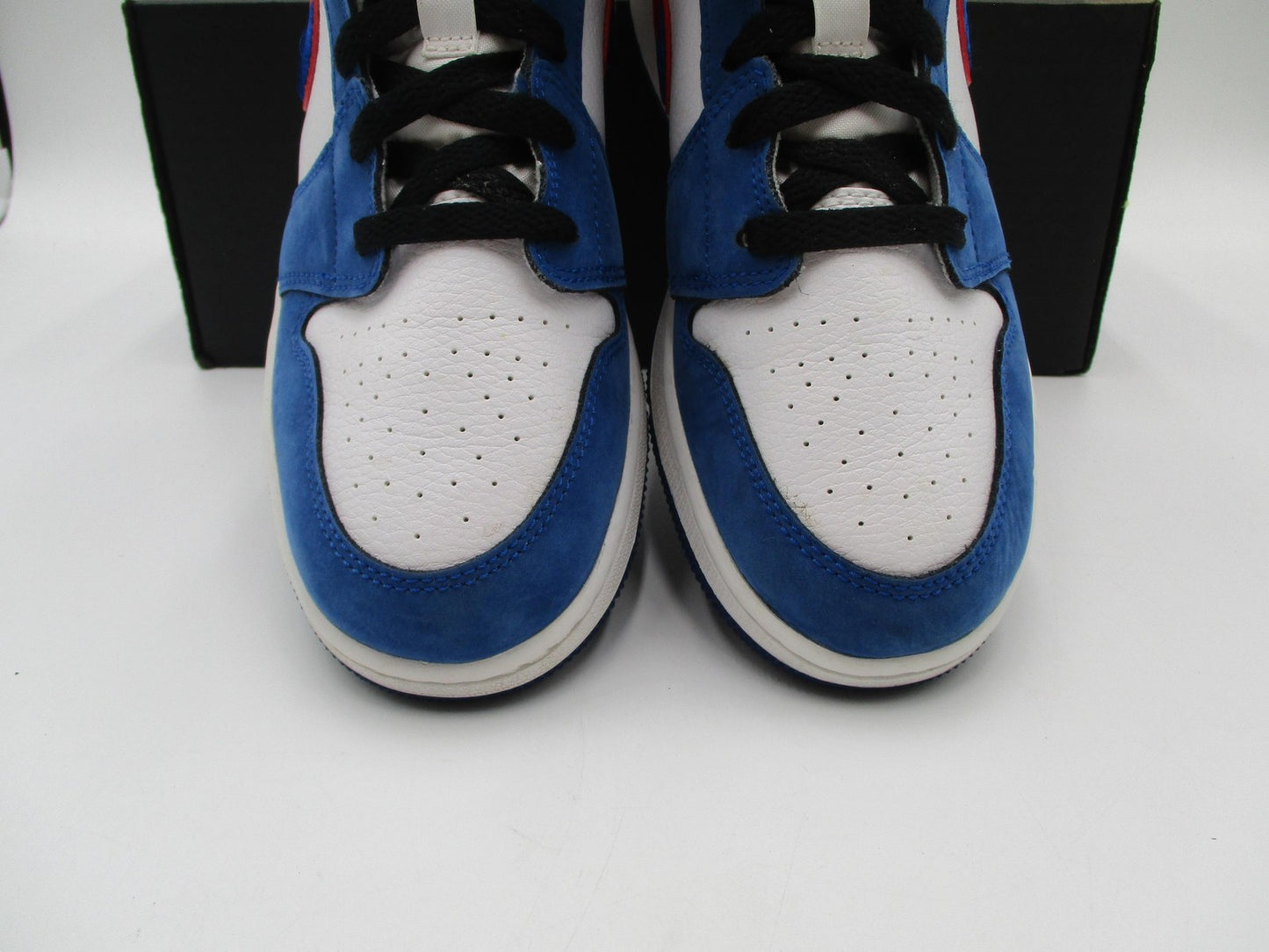 Nike Air Jordan 1 Mid SE Shoes Youth Size 6.5Y MultiColor Swoosh BQ6931146 1E58