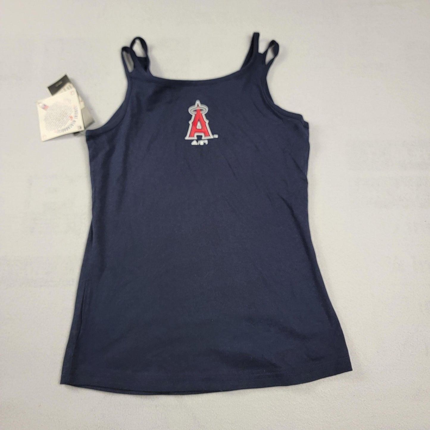 Los Angeles Angels Shirt Womens Medium Blue MLB Baseball Tank Top Adidas New 9921