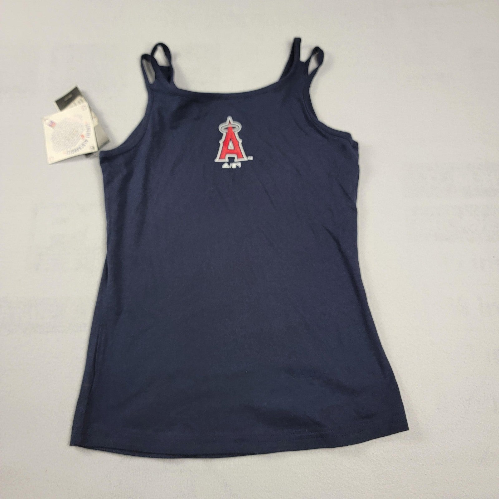 Los Angeles Angels Shirt Womens Medium Blue MLB Baseball Tank Top Adidas New 9921