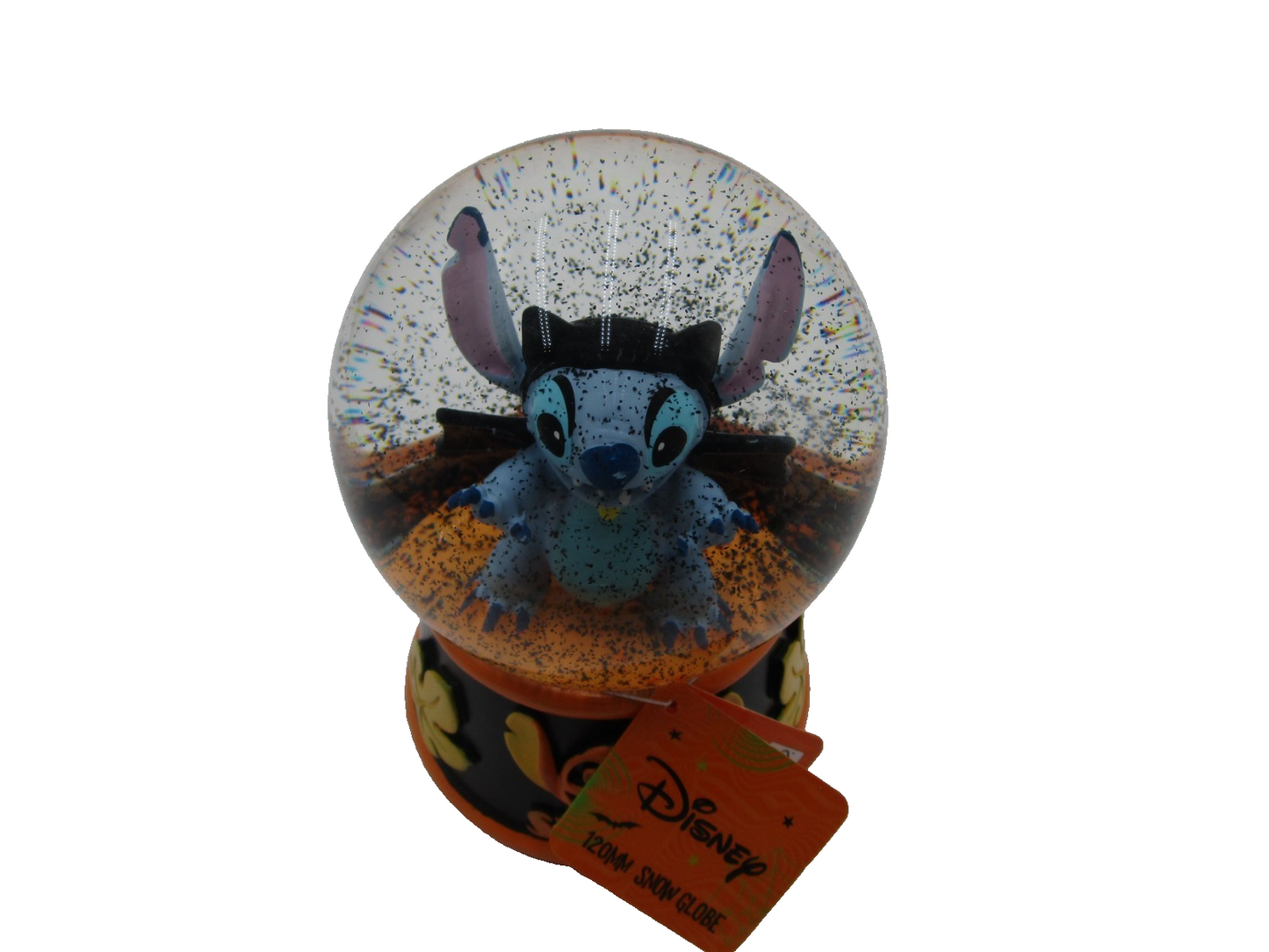 NEW 120mm Disney Stitch Vampire Halloween Trick Or Treat Music Water Snow Globe3