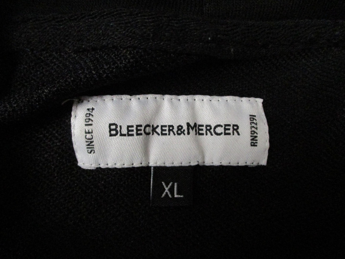 Bleecker&Mercer Hoodie Mens XL Black Privileged Graphic Pullover Sweatshirt 12168