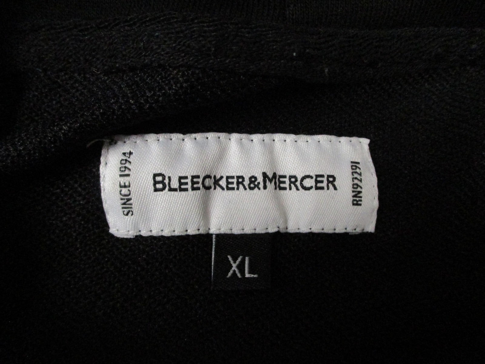 Bleecker&Mercer Hoodie Mens XL Black Privileged Graphic Pullover Sweatshirt 12168