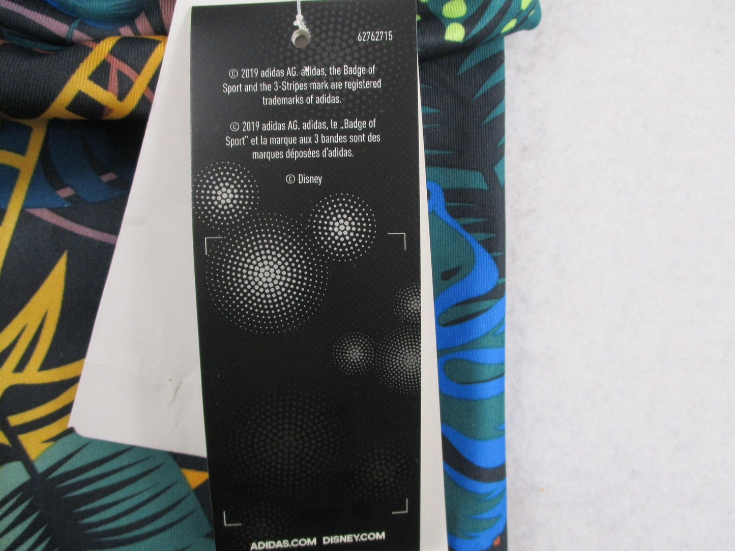 Adidas Disney AEROREADY Leggings Kids Size 1416 Multicolor Jungle Print