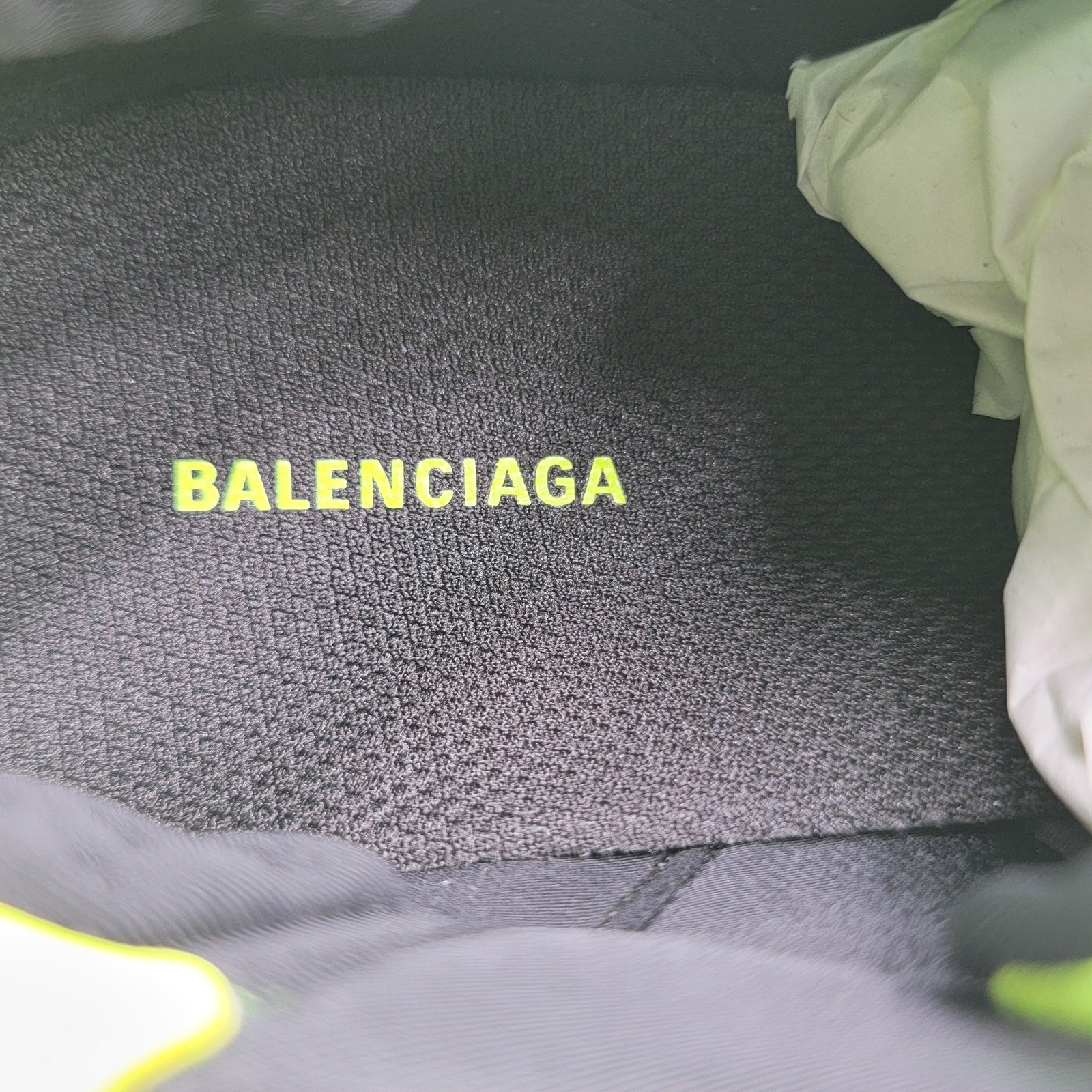 Balenciaga Women's Tyrex Fluo Yellow Sneakers  Size 77