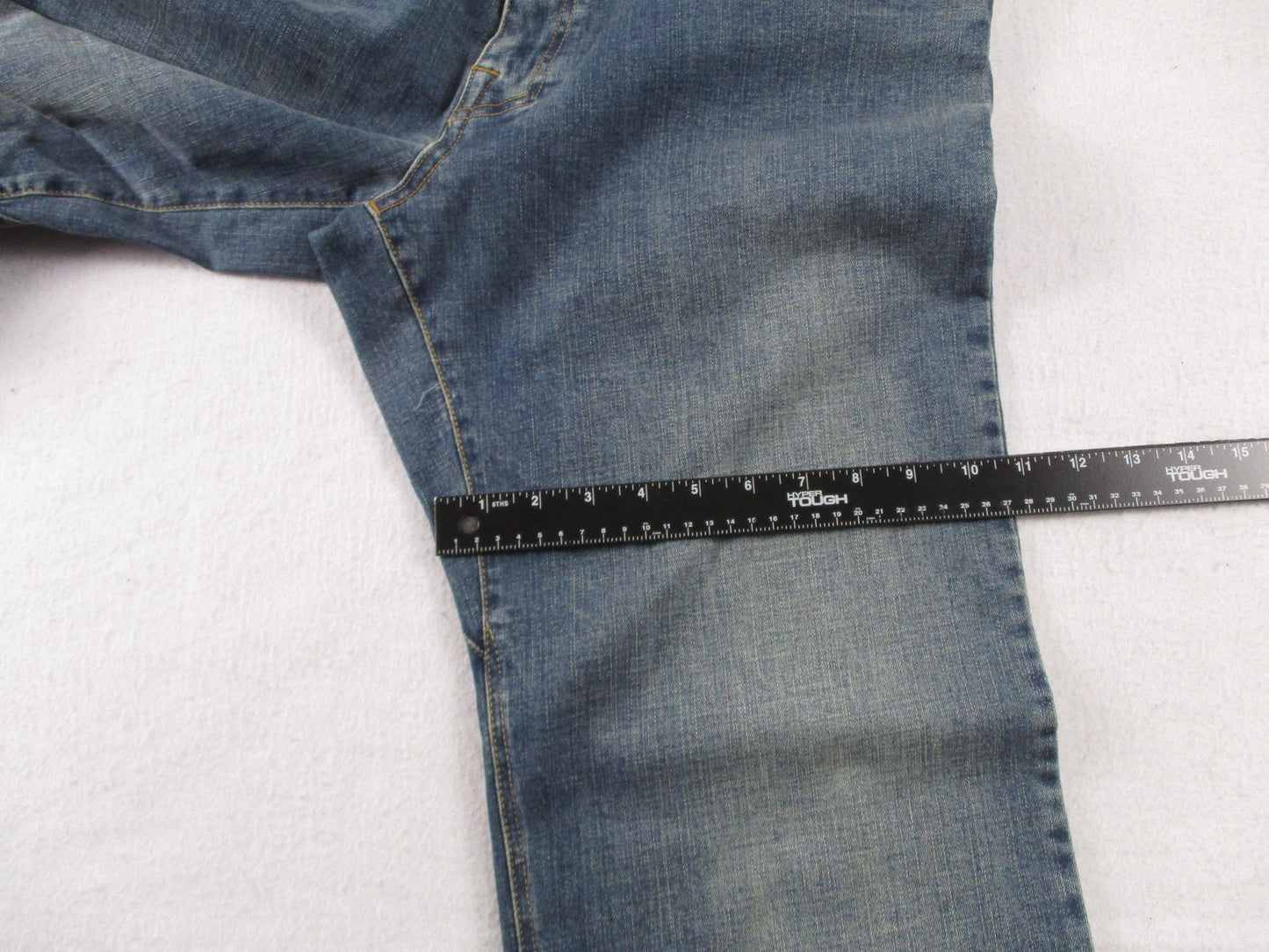 PrAna Axiom Jeans Mens 34x30 Blue Antique Stone Wash Straight Leg Stretch Denim9