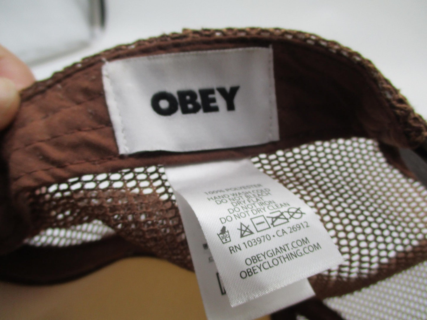 Obey Hat Cap Snap Back Mens One Size Brown Mesh Trucker Sunshine Graphic13