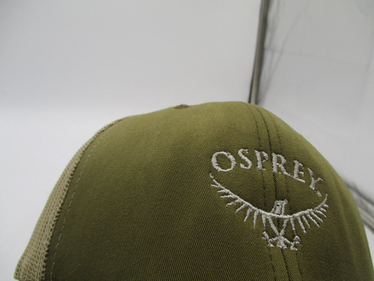 Osprey Hat Cap Snap Back Mens One Size Green Mesh Trucker Yupoong Logo9