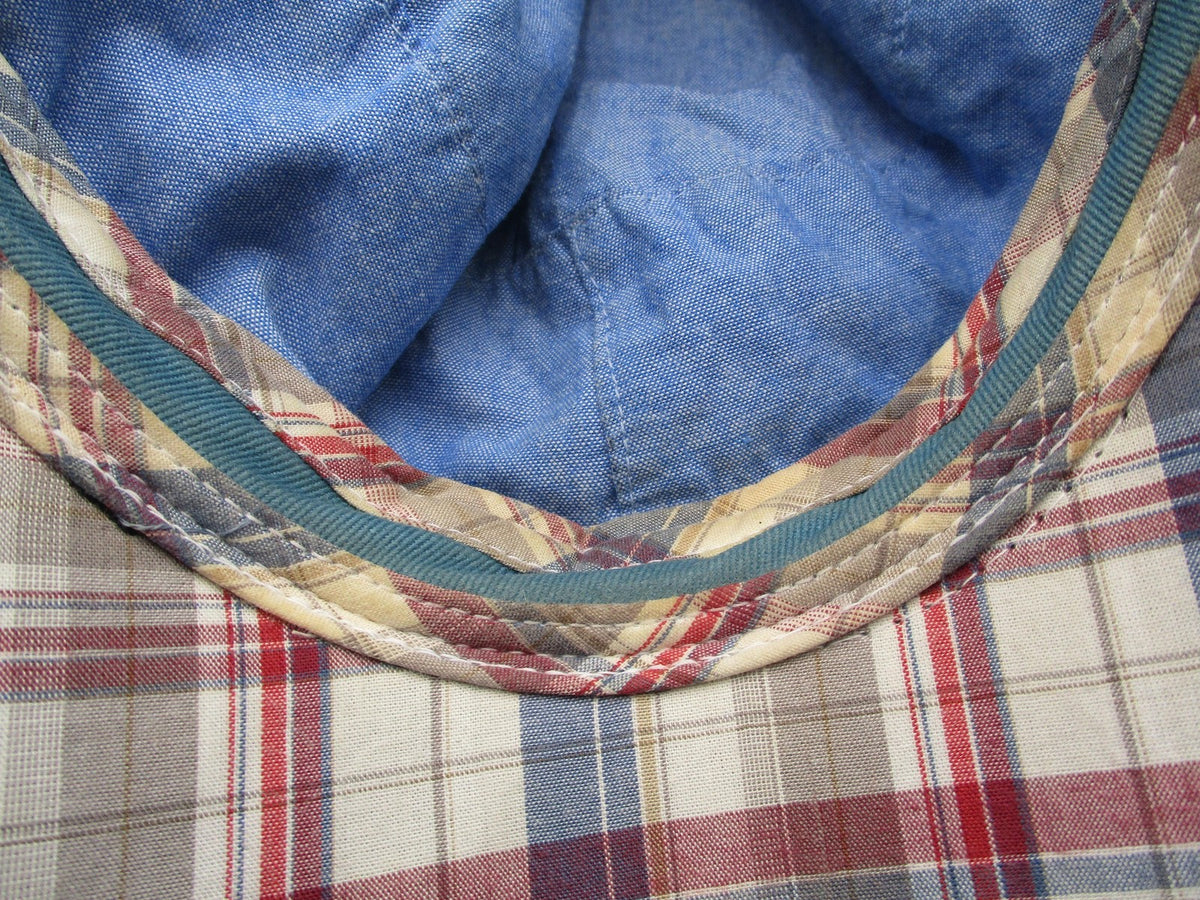 Ben Sherman Hat Cap Fitted Mens L/XL Multicolor Plaid Army Lined Lightweight7