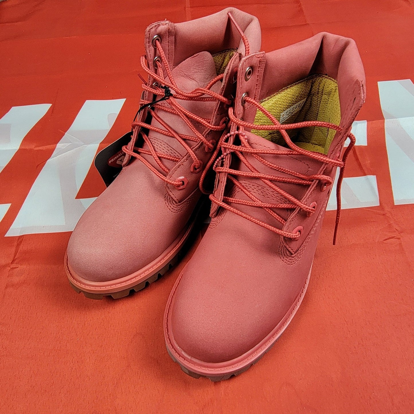Timberland 6 Inch Premium Boots (Junior Sz 4, Pink)TB0A1LQM0