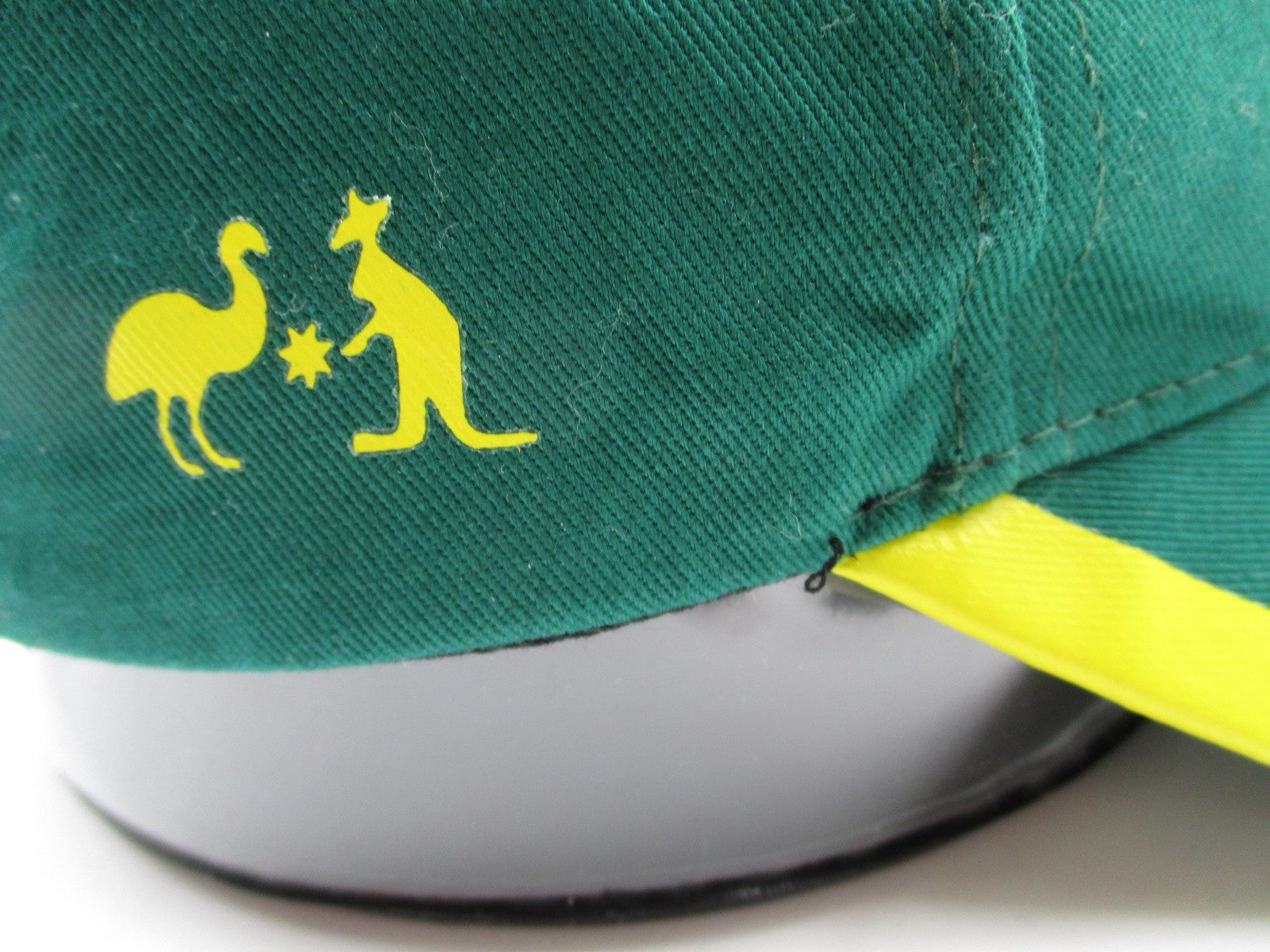 Australia Hat Cap Strap Back Mens One Size Green Yellow Kangaroo Emu Souvenir7