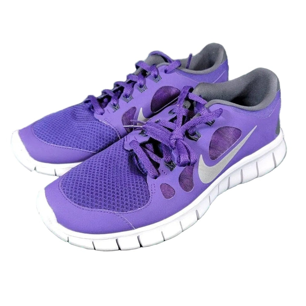 Nike Girls Free 5.0 580558501 Court Purple Low Top Lace Up Sneakers Size 7Y0