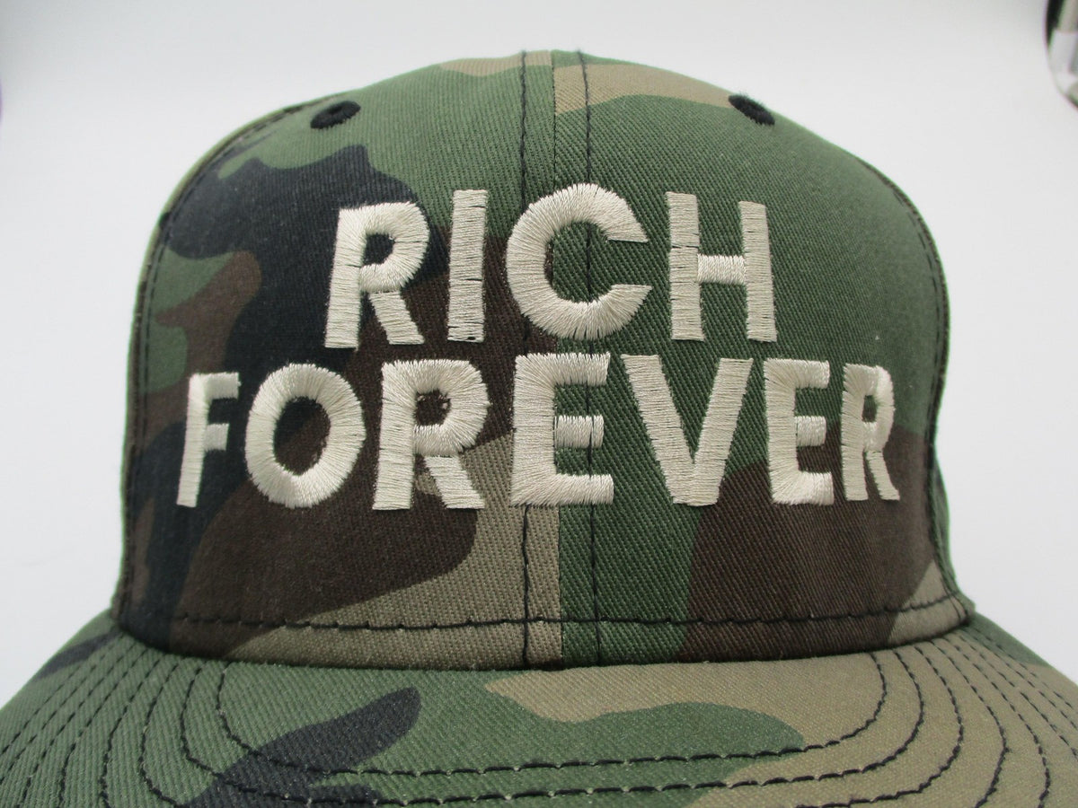 Rich Forever Hat Cap Snap Back Mens One Size Green Camo New Era 9FIFTY Hip Hop1