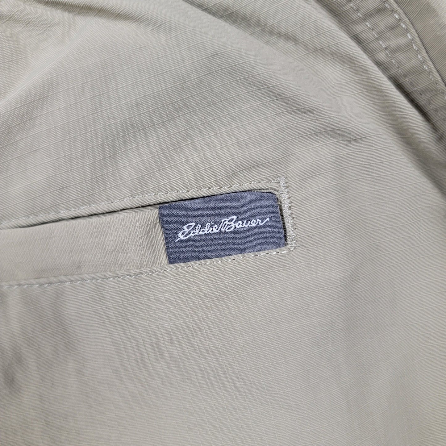 Eddie Bauer Men’s Utility Hiking Shorts Size Large Tan Nylon Belted Outdoor4