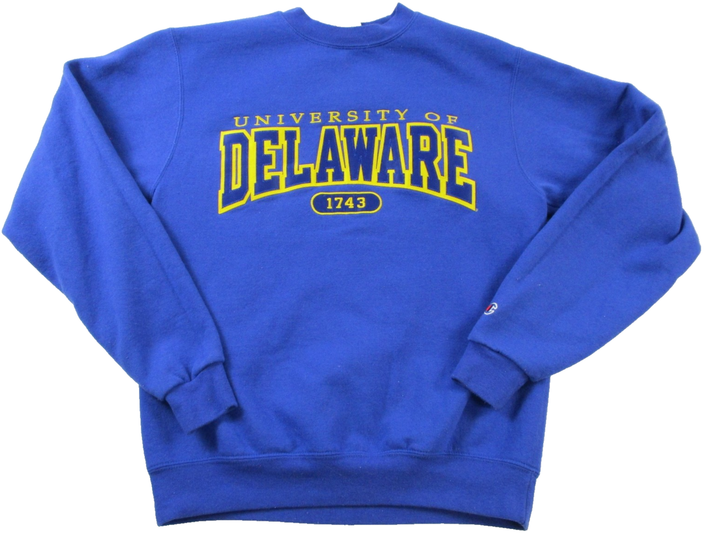 University Of Delaware Sweatshirt Mens Small Blue NCAA College Champion 17430