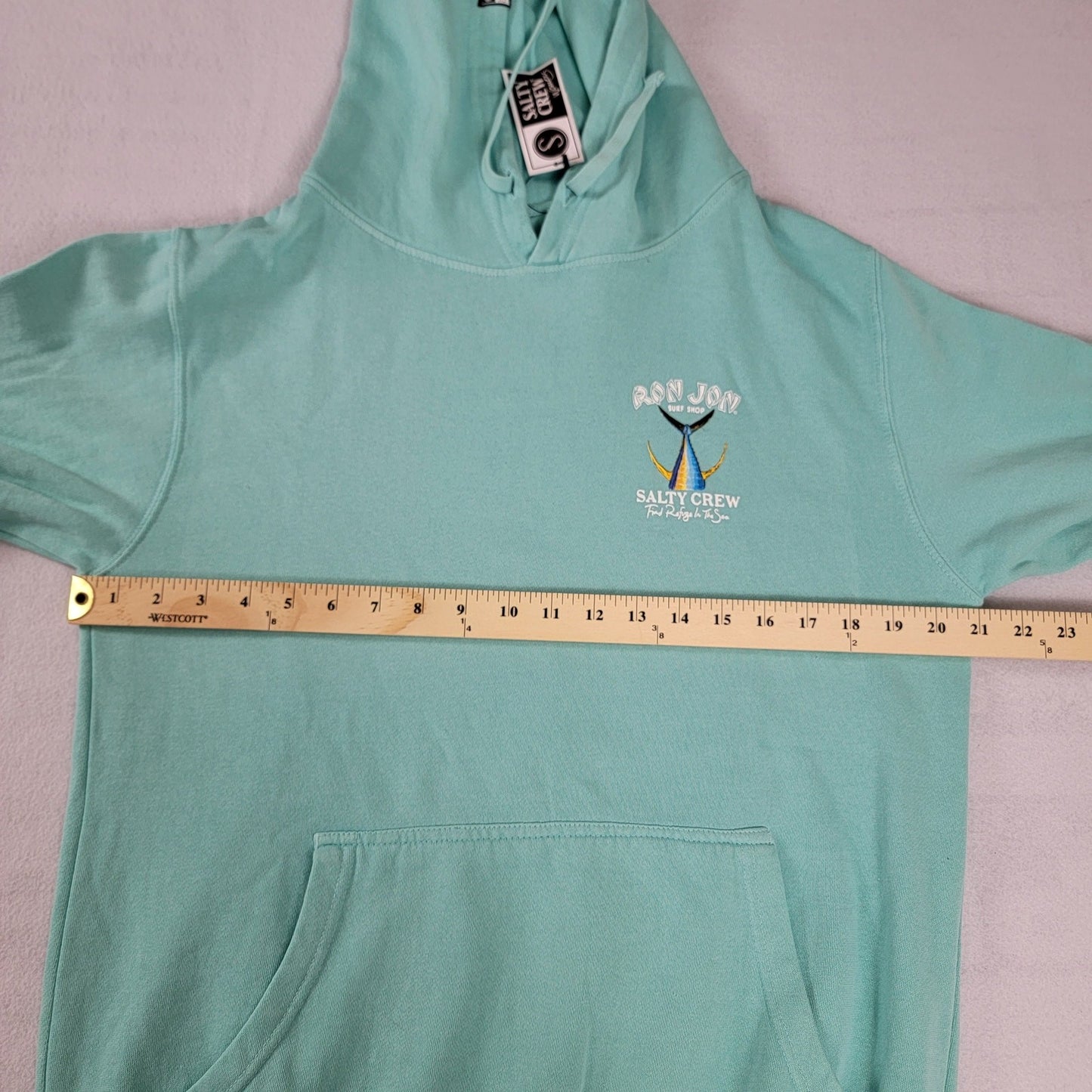 Salty Crew x Ron Jon Surf Shop Hoodie Womens Sz M Green