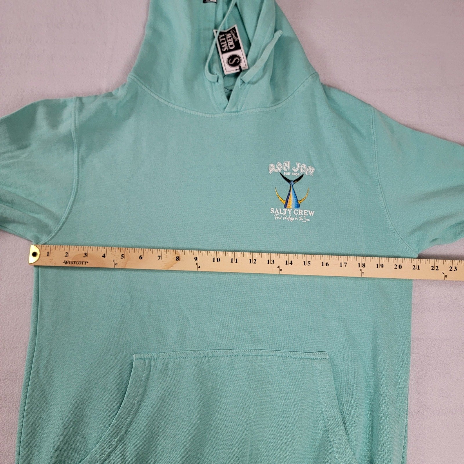 Salty Crew x Ron Jon Surf Shop Hoodie Womens Sz M Green