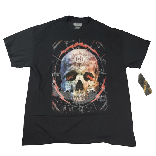 2 Pack Helix Mens XL Tshirts Black Skull & Southern Rebel Outlaw Biker