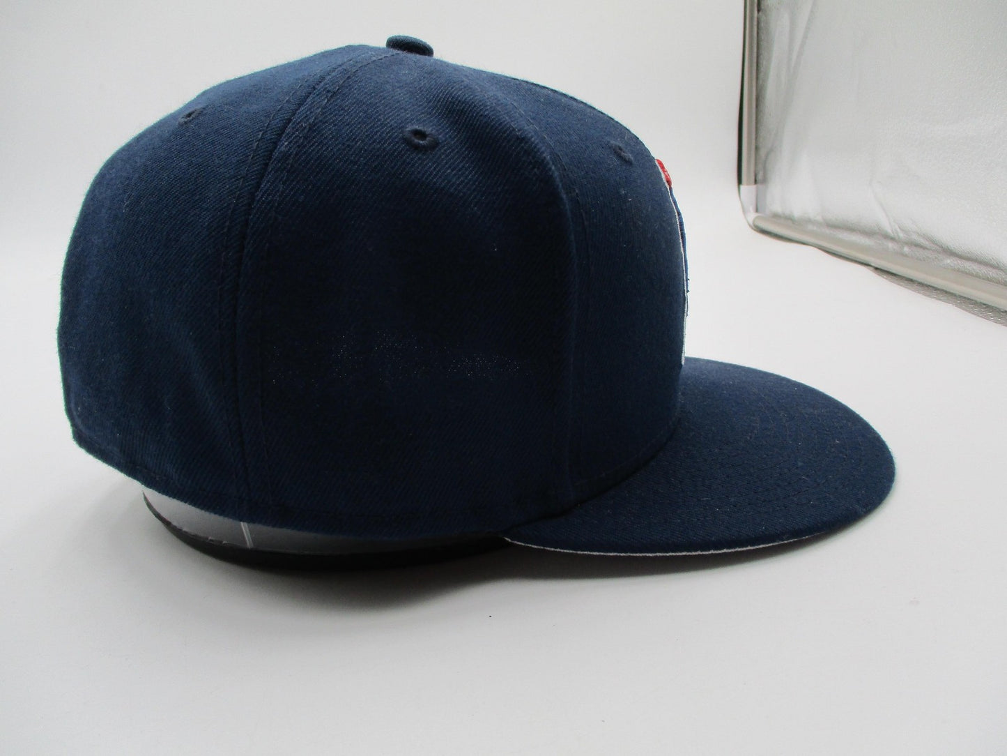New England Patriots Hat Cap Fitted Mens 7 1/2 Blue NFL Football 59FIFTY New Era7