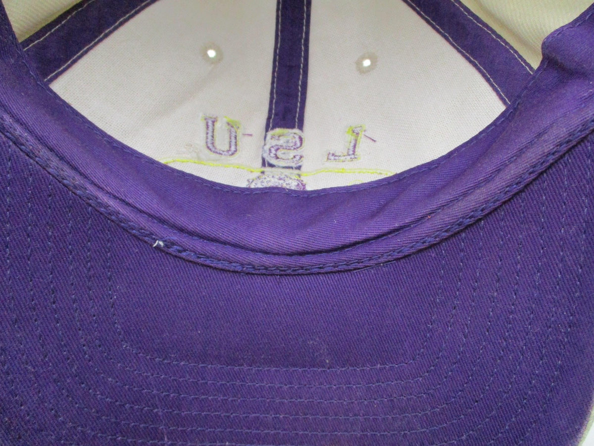 LSU Tigers Hat Cap Strap Back One Size Beige NCAA Football Twins Enterprise Mens9
