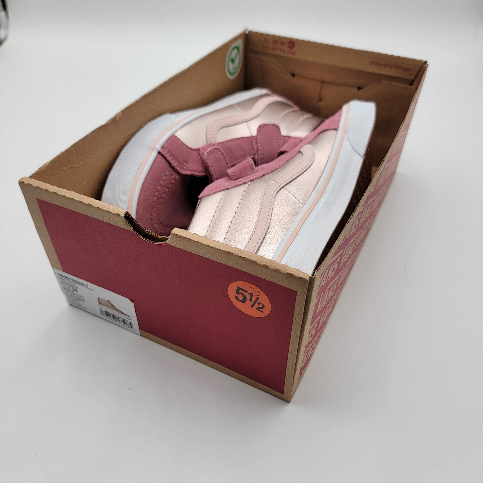 Vans OTW Junior Sk8-Mid Reissue V Metallic Pop Pink Sz 5.5 VN0A4UI5PNK NIB7