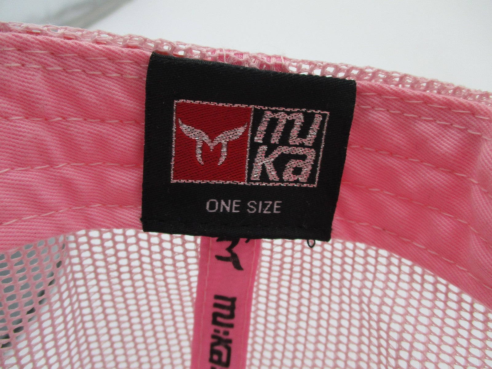 Mu:ka Dope Hat Cap Snap Back Pink Mesh Trucker Embroidered Comic One Size Mens6