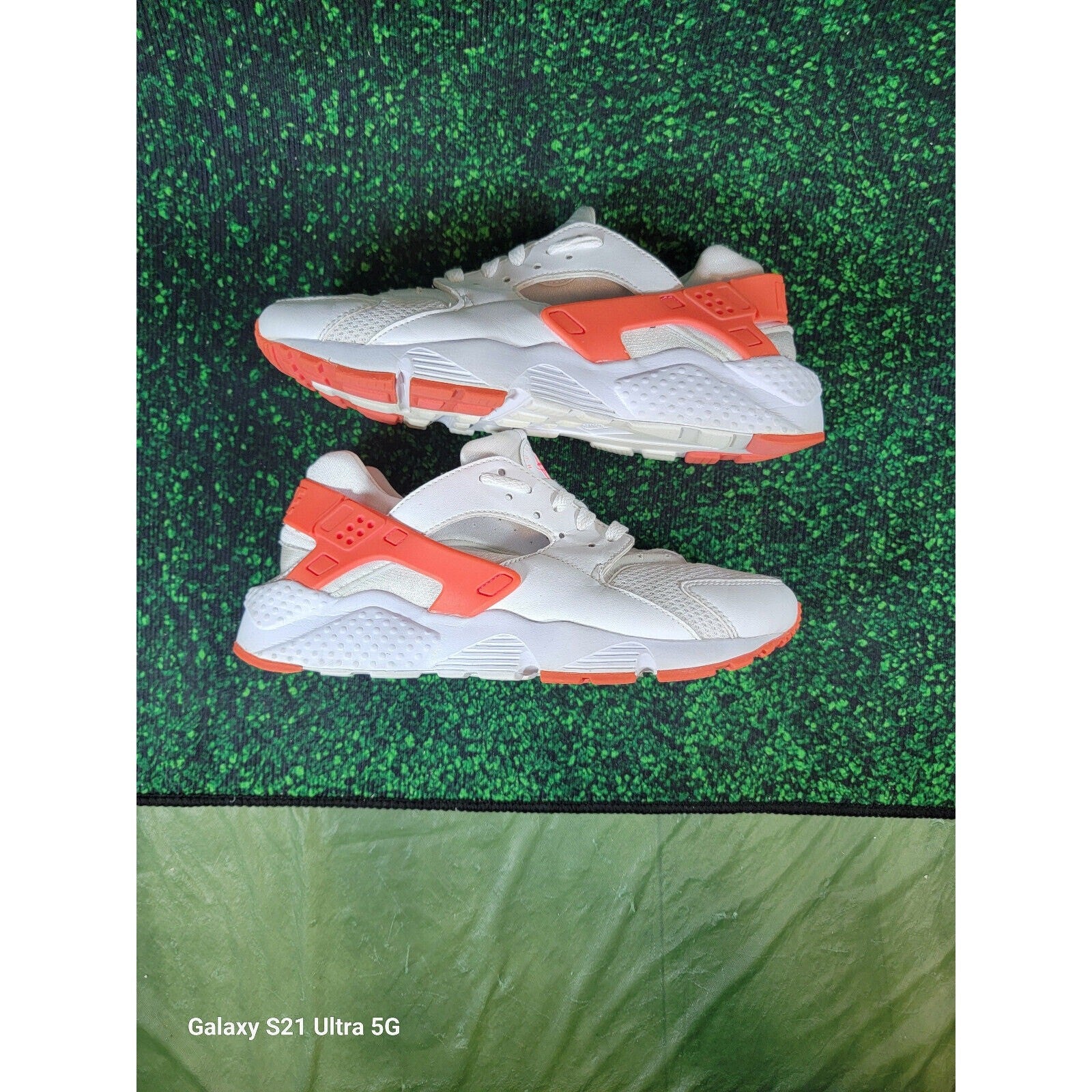 Girls' Nike Air Huarache Run White Racer Pink Running Shoes GS 654280108 sz 7y6