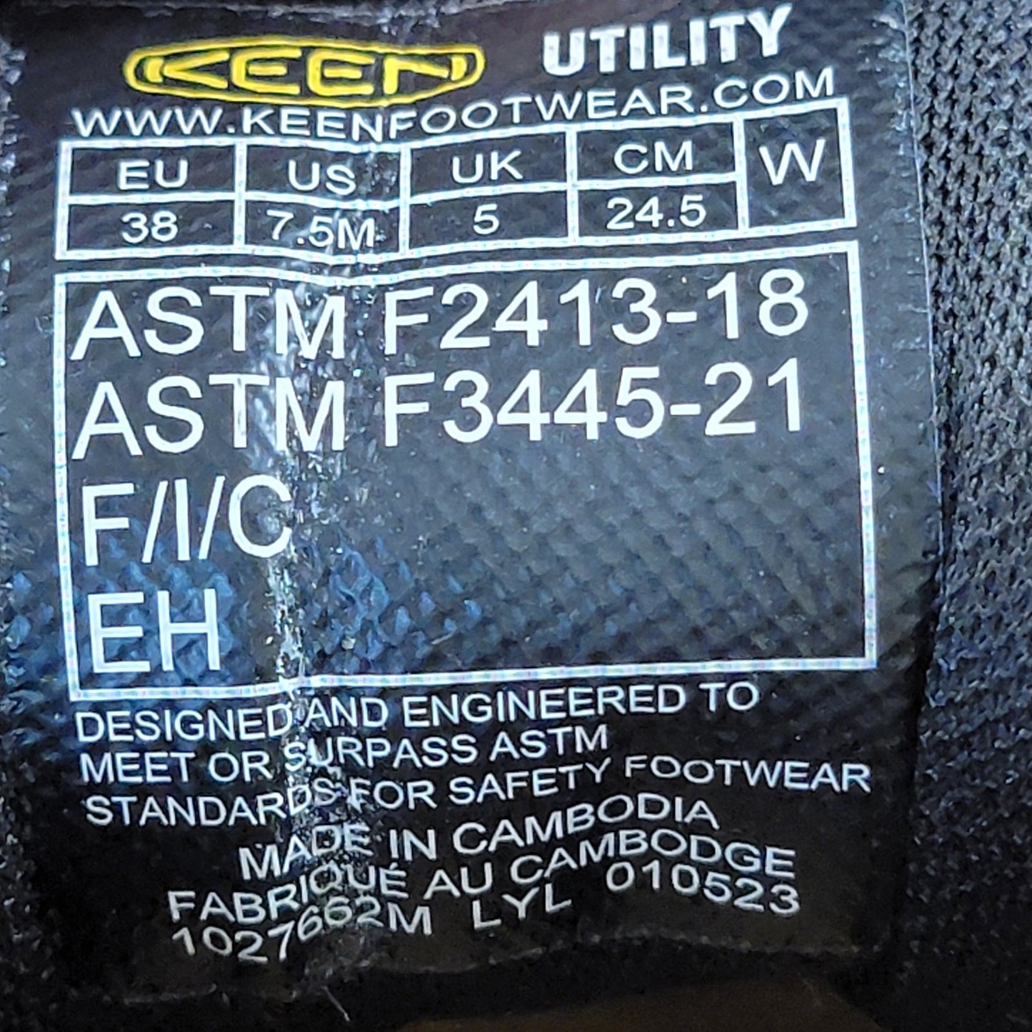 KEEN Wmns Utility Arvada Shift Sneakers Comp Toe Sz 7.55