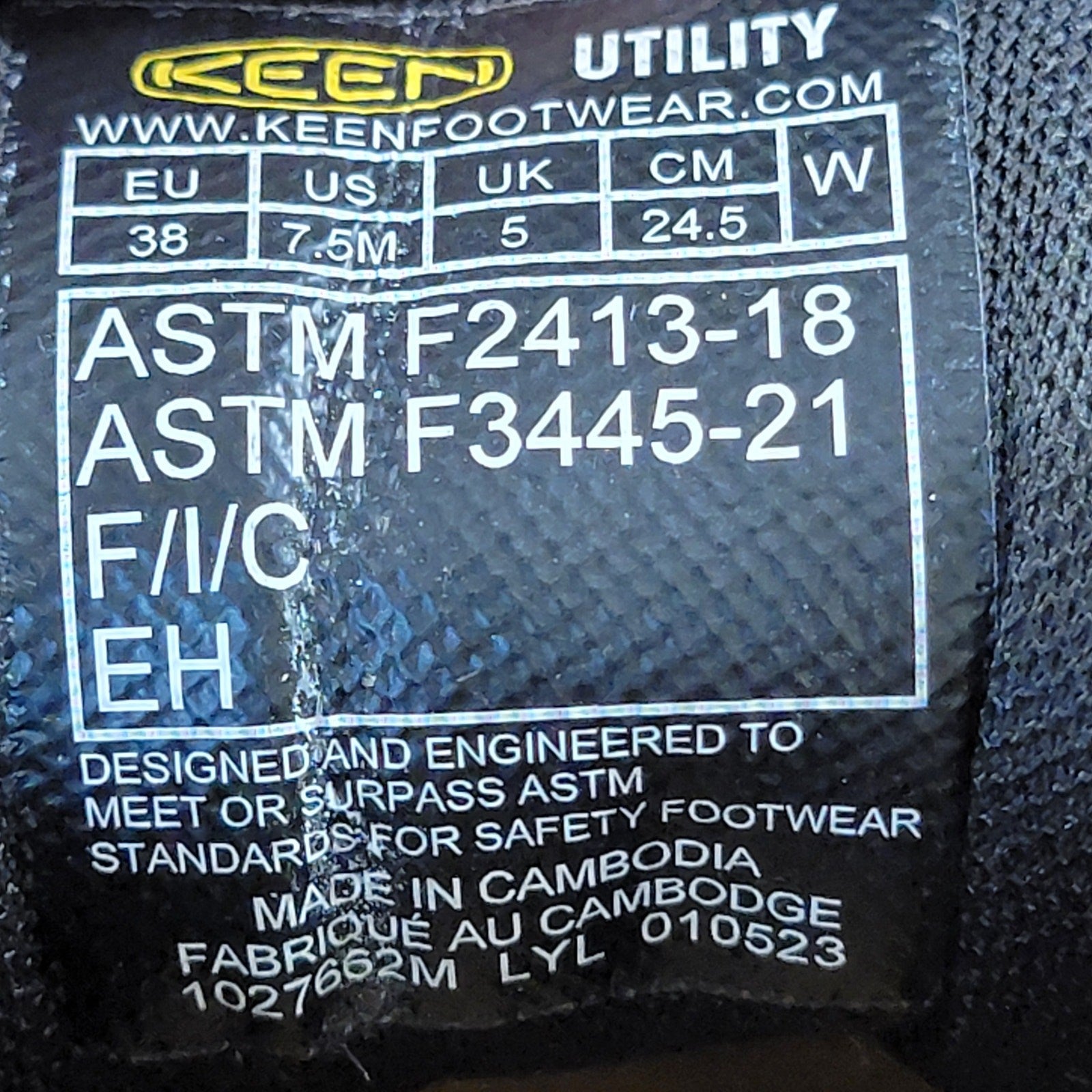 KEEN Wmns Utility Arvada Shift Sneakers Comp Toe Sz 7.55