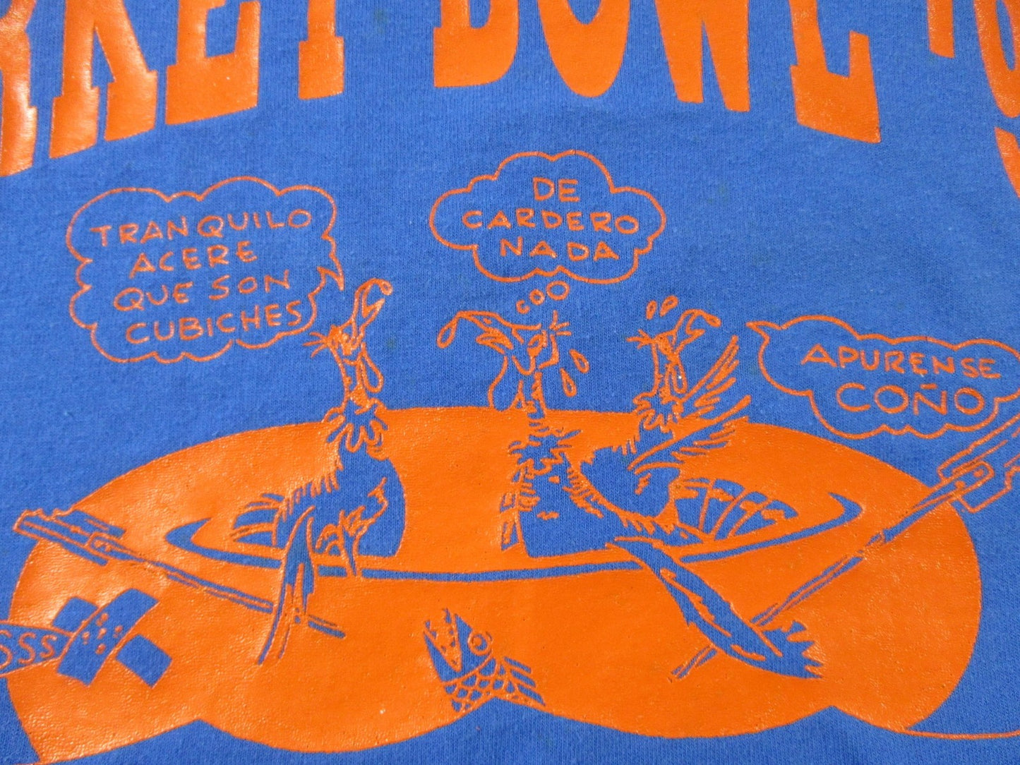 Vintage Turkey Bowl '93 Shirt Mens XL Blue La Canalla Hanes Graphic Tee 90s 15845