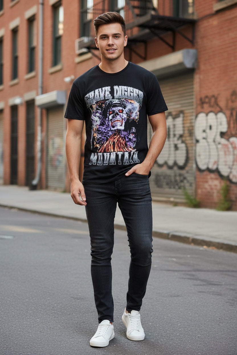 YoungBoy Never Broke Again Grave Digger T-Shirt Black