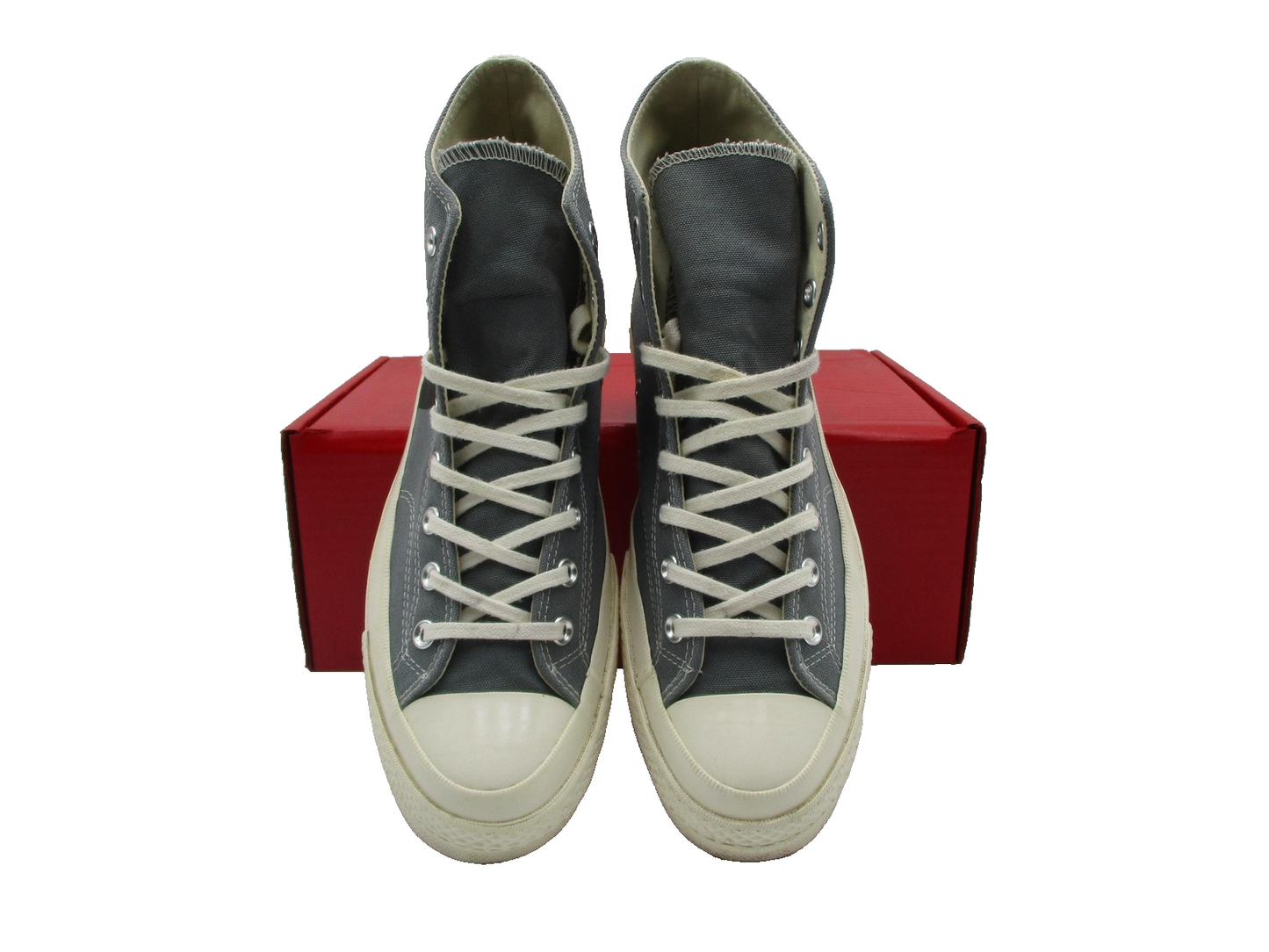 Converse x Comme des Garçons PLAY Chuck 70 Hi Shoes Mens Sz 10 Gray 171847C 1D24